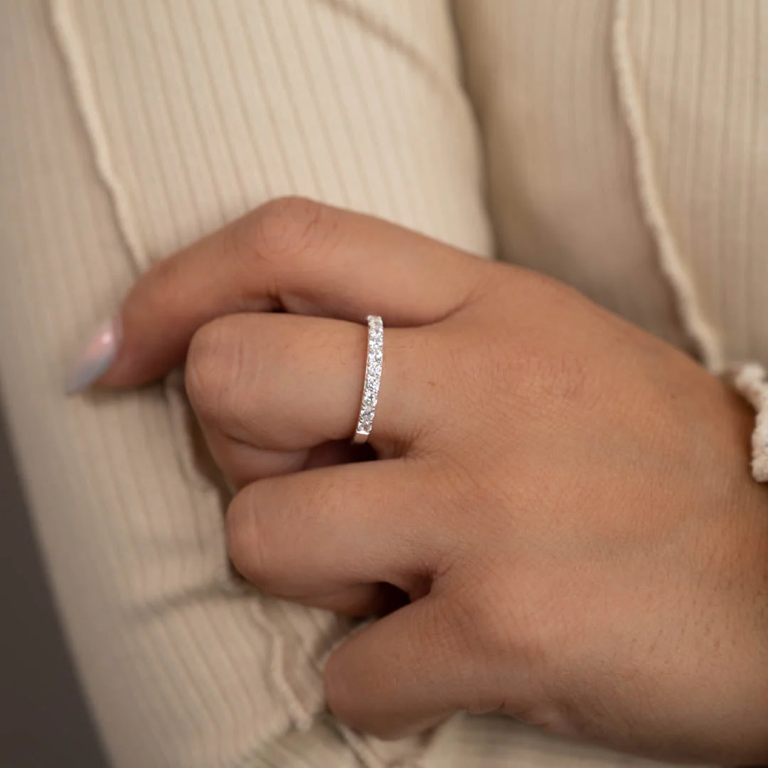 ALICE CRYSTAL SILVER RING - Image 2