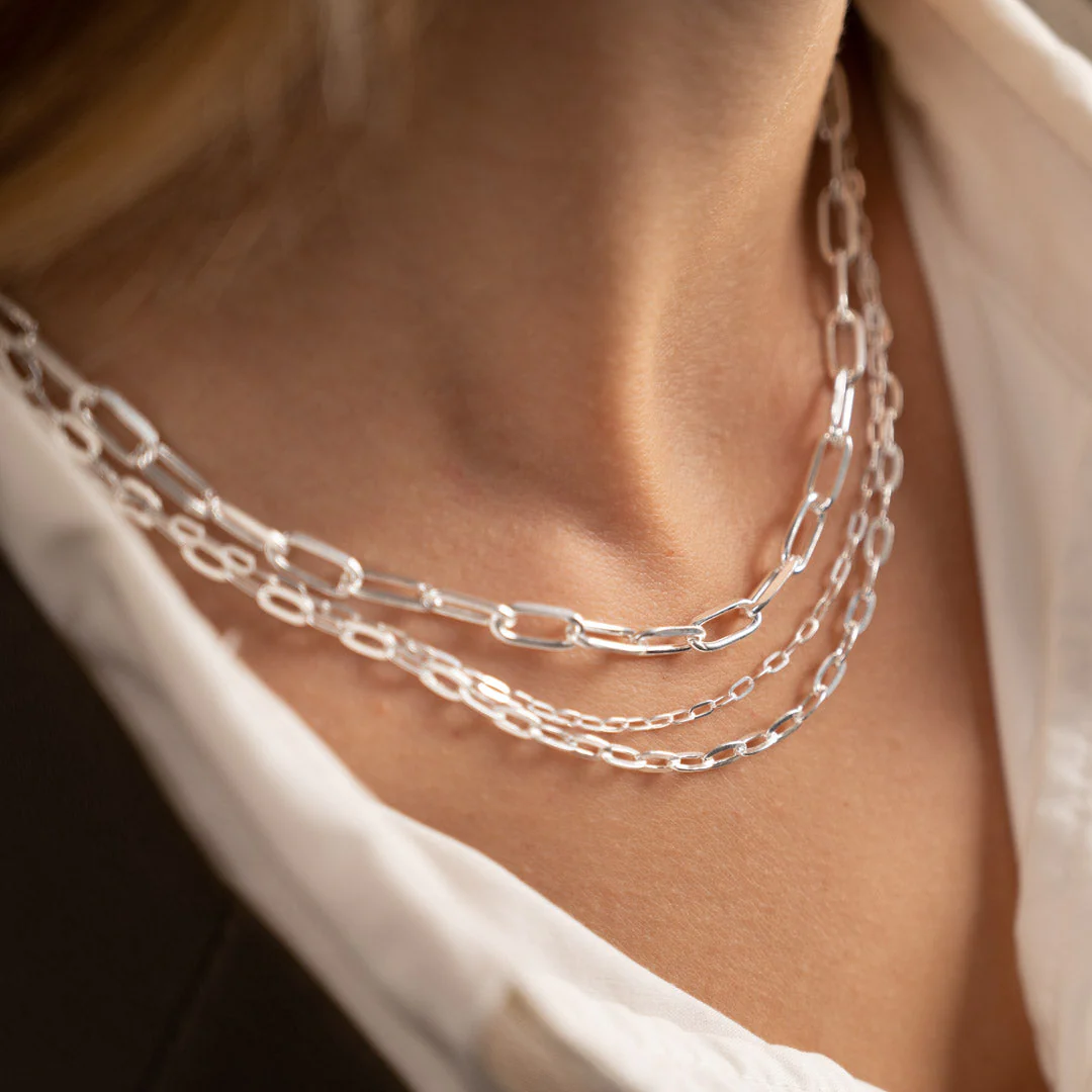 ALMA LARGE LINK SILVER CHAIN - Image 7