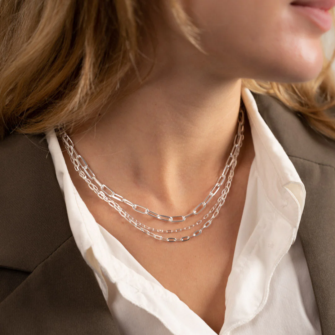 ALMA SMALL LINK SILVER CHAIN - Image 7