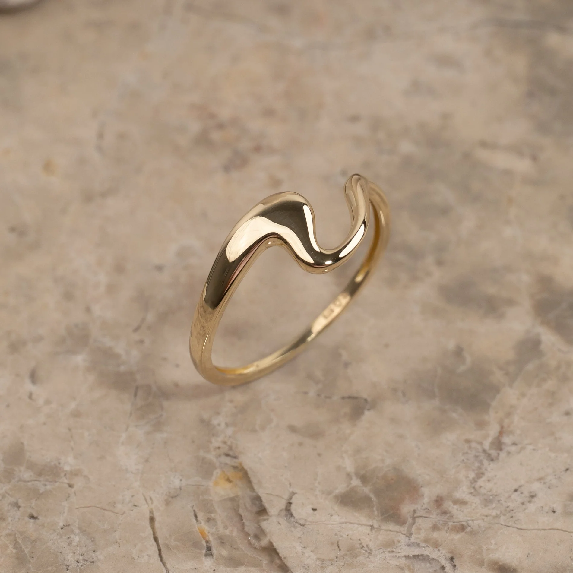 ANNA SOLID GOLD RING - Image 3