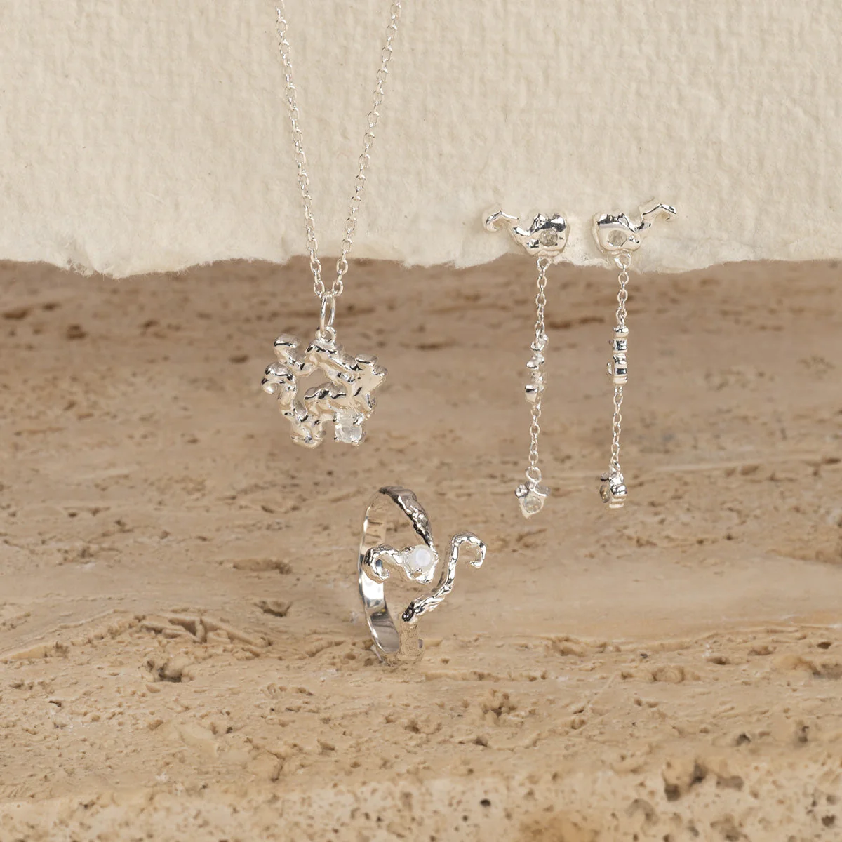 AURELIA MOONSTONE SILVER PENDANT - Image 8