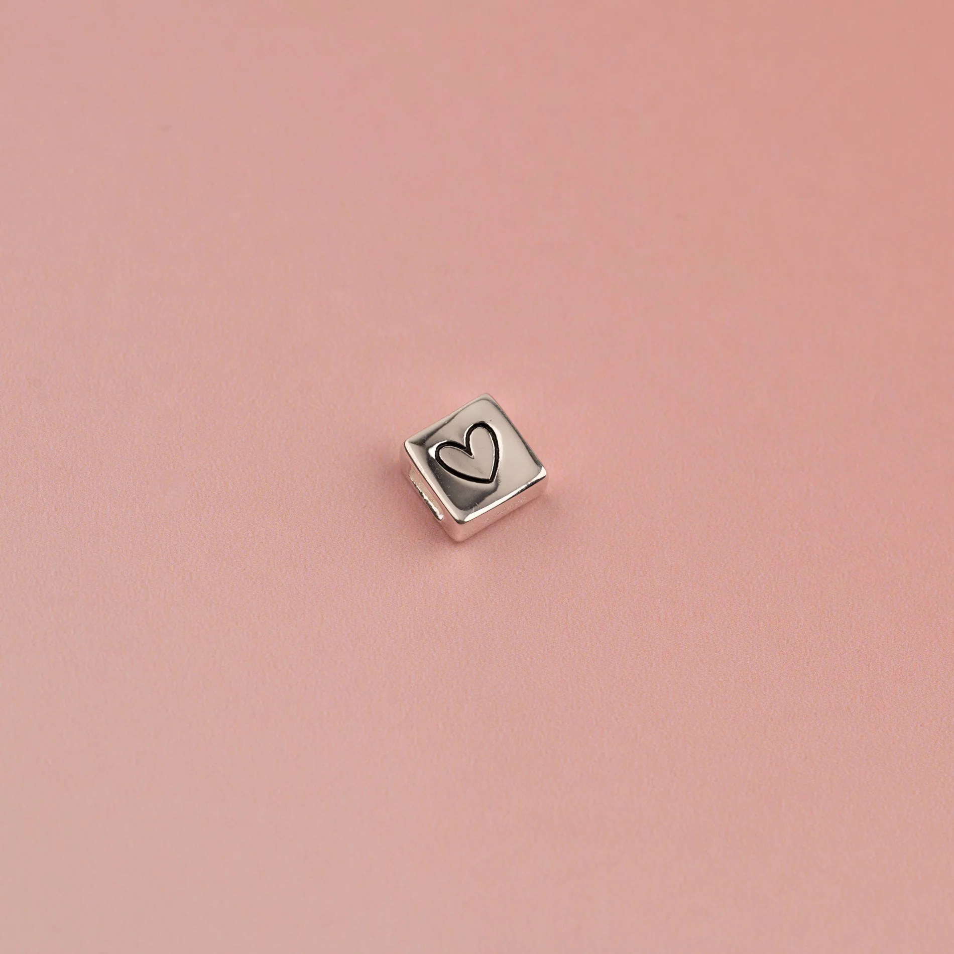 BOX HEART SILVER PENDANT