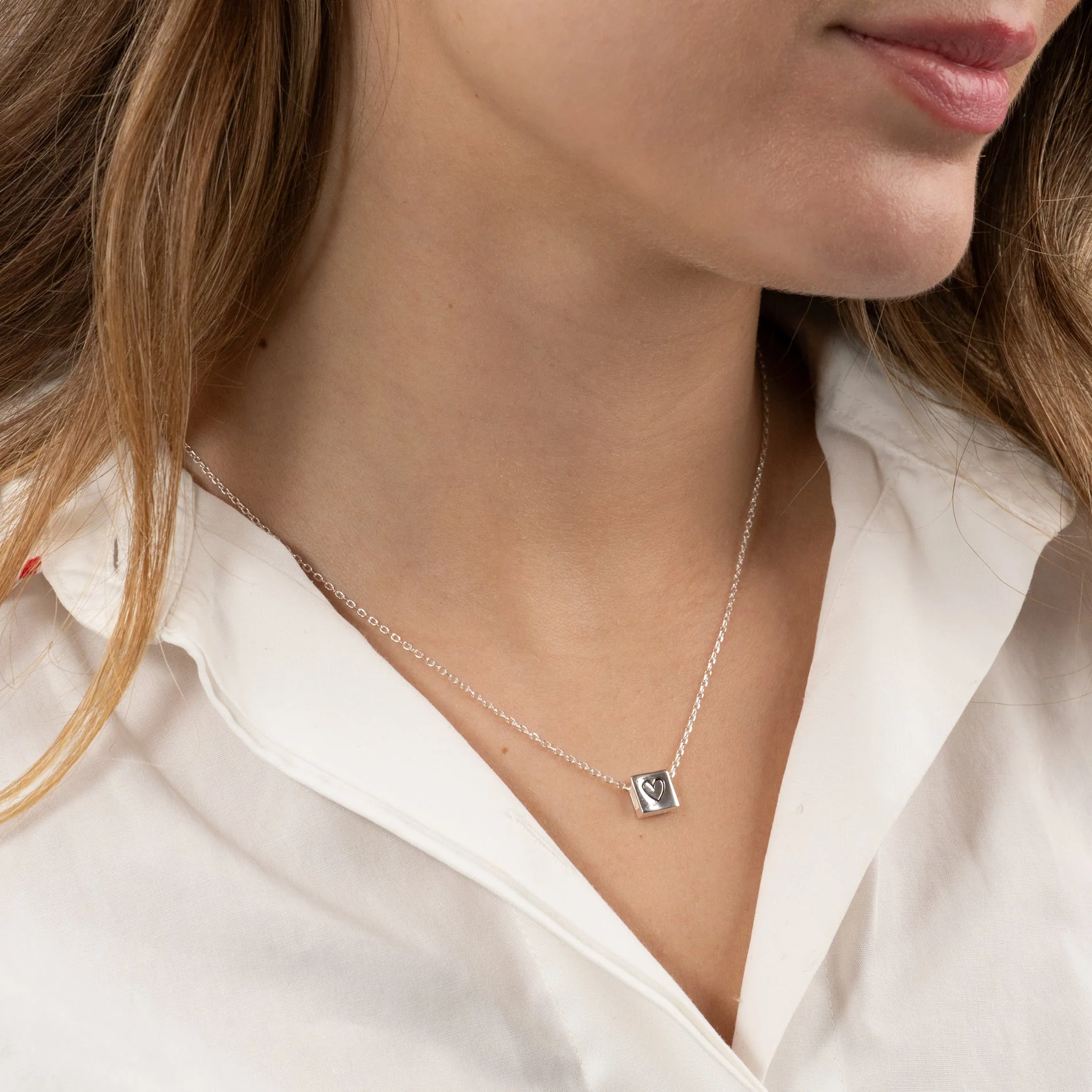 BOX HEART SILVER PENDANT - Image 4