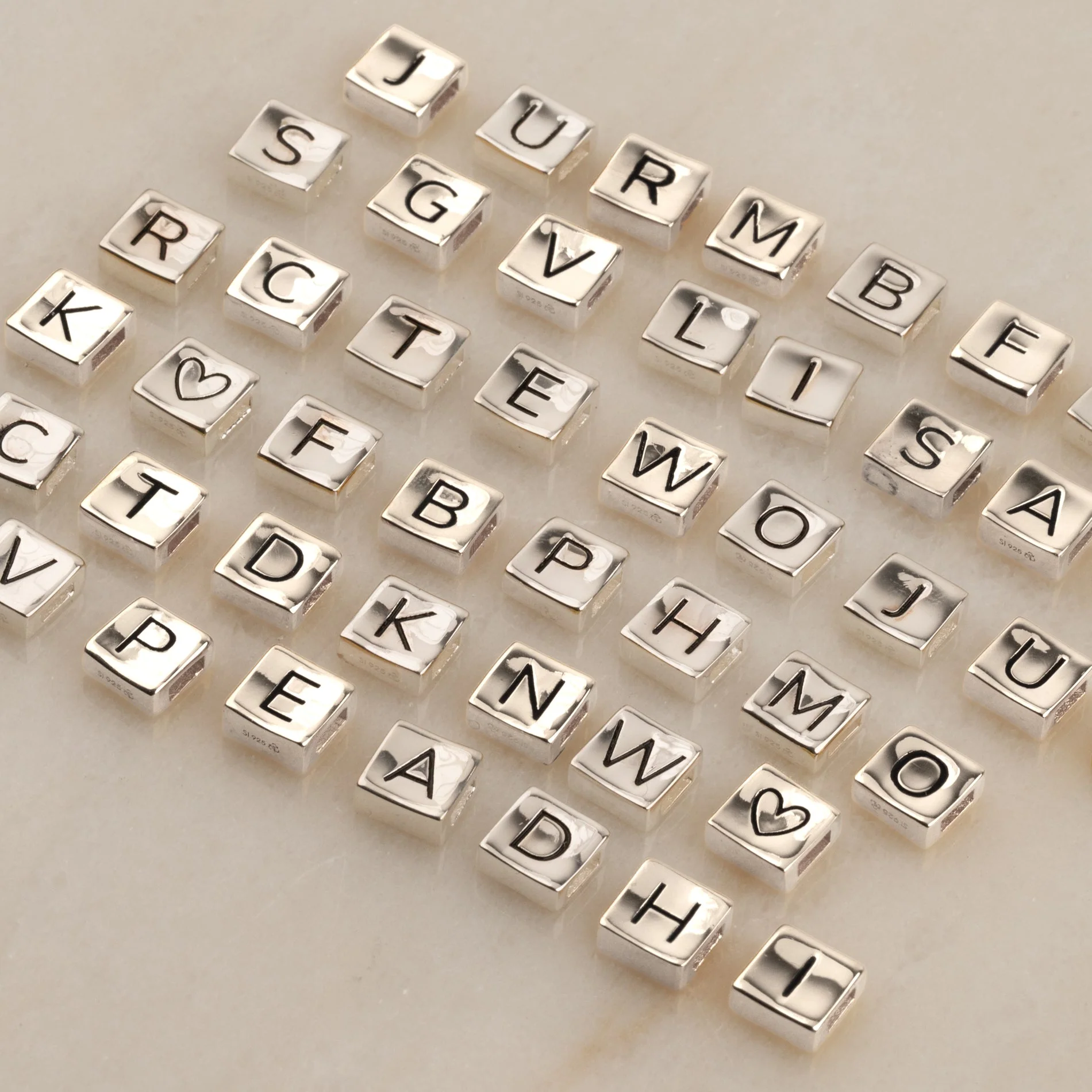 BOX LETTER SILVER PENDANT - Image 26