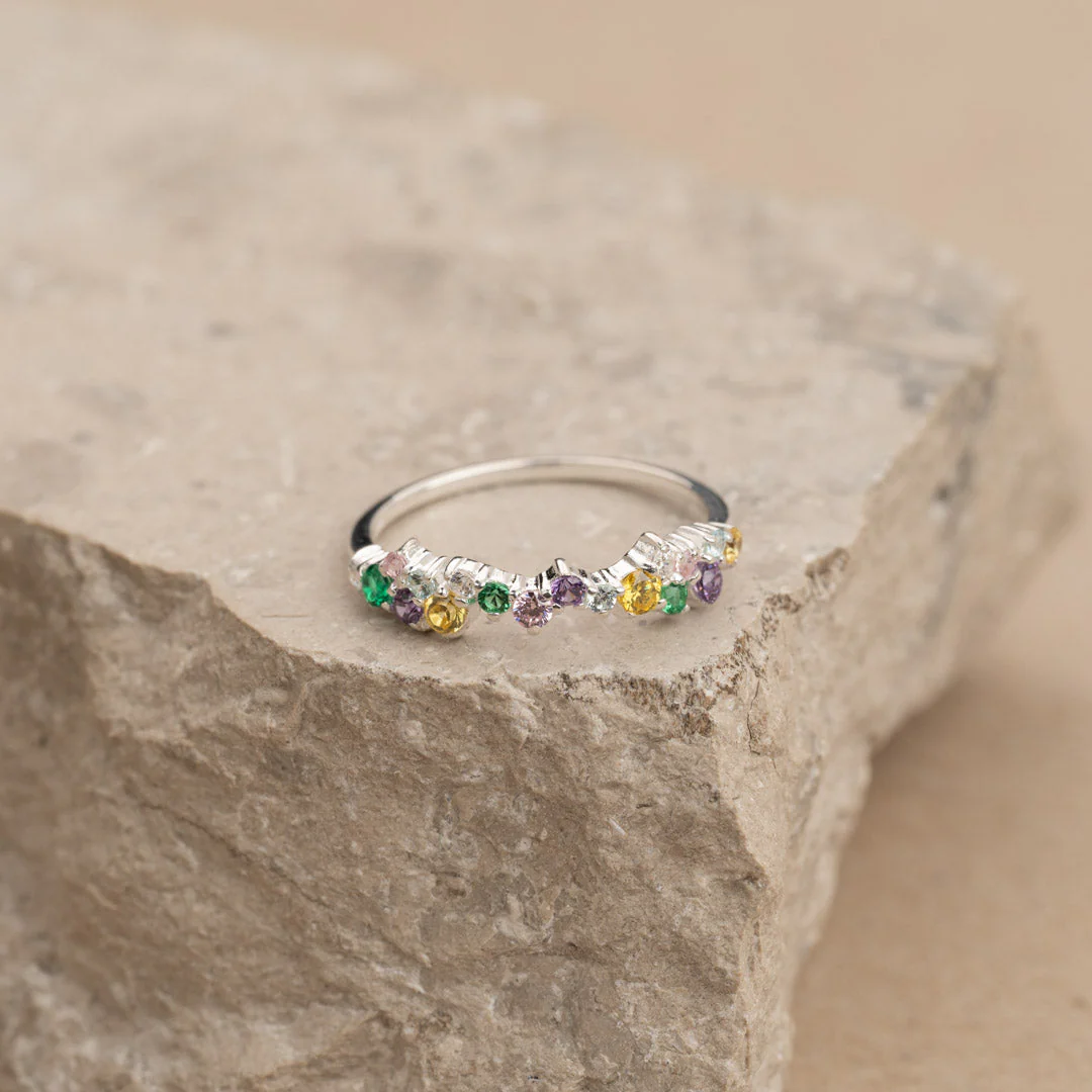 CLAIR RAINBOW SILVER RING
