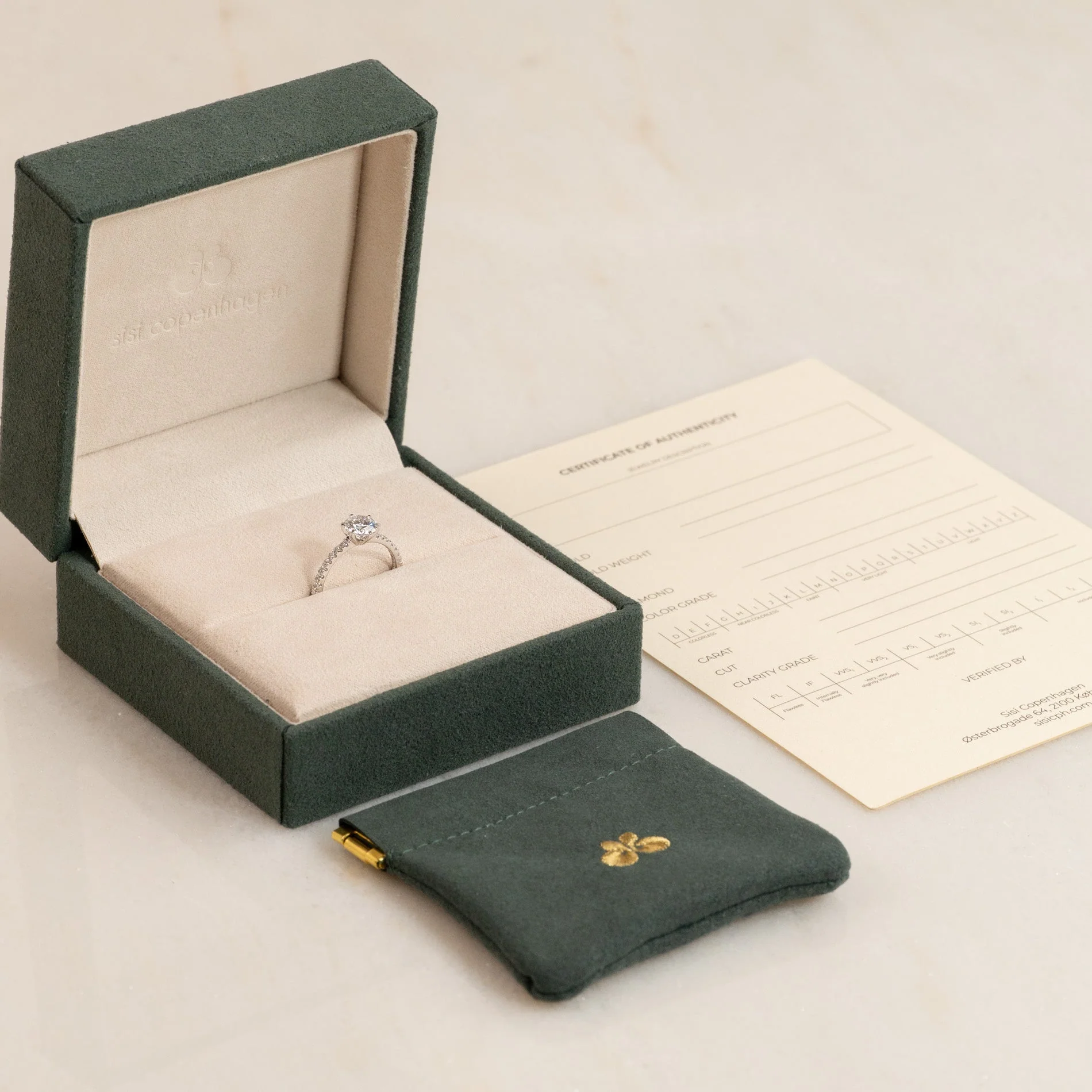CLASSIC 6-PRONG ALLIANCE LAB-DIAMOND RING - 1.2ct - WG - Image 6
