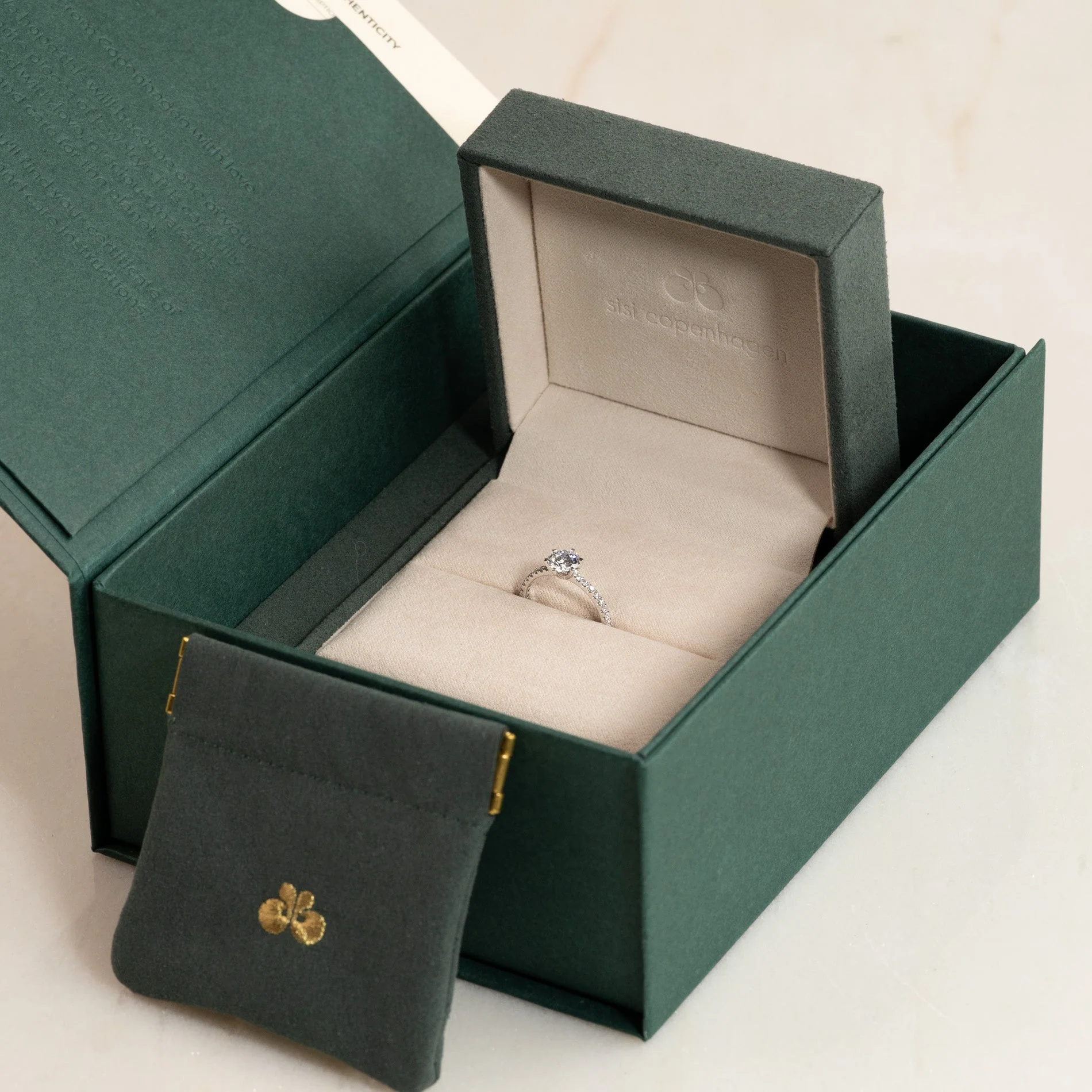 CLASSIC 6-PRONG ALLIANCE LAB-DIAMOND RING - 1.2ct - WG - Image 9