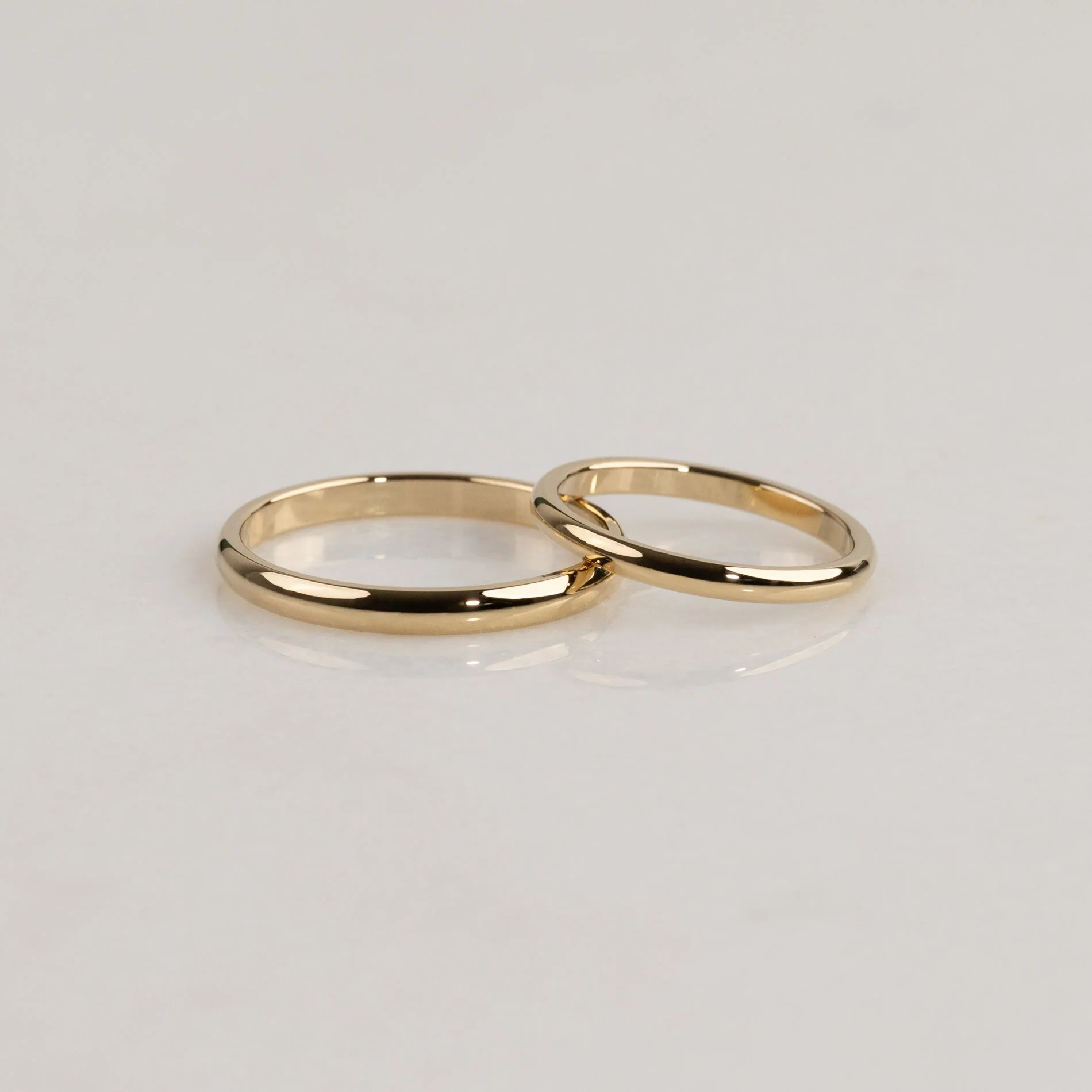 CLASSIC D-PROFILE WEDDING BAND - 2.5mm - YG - Image 3