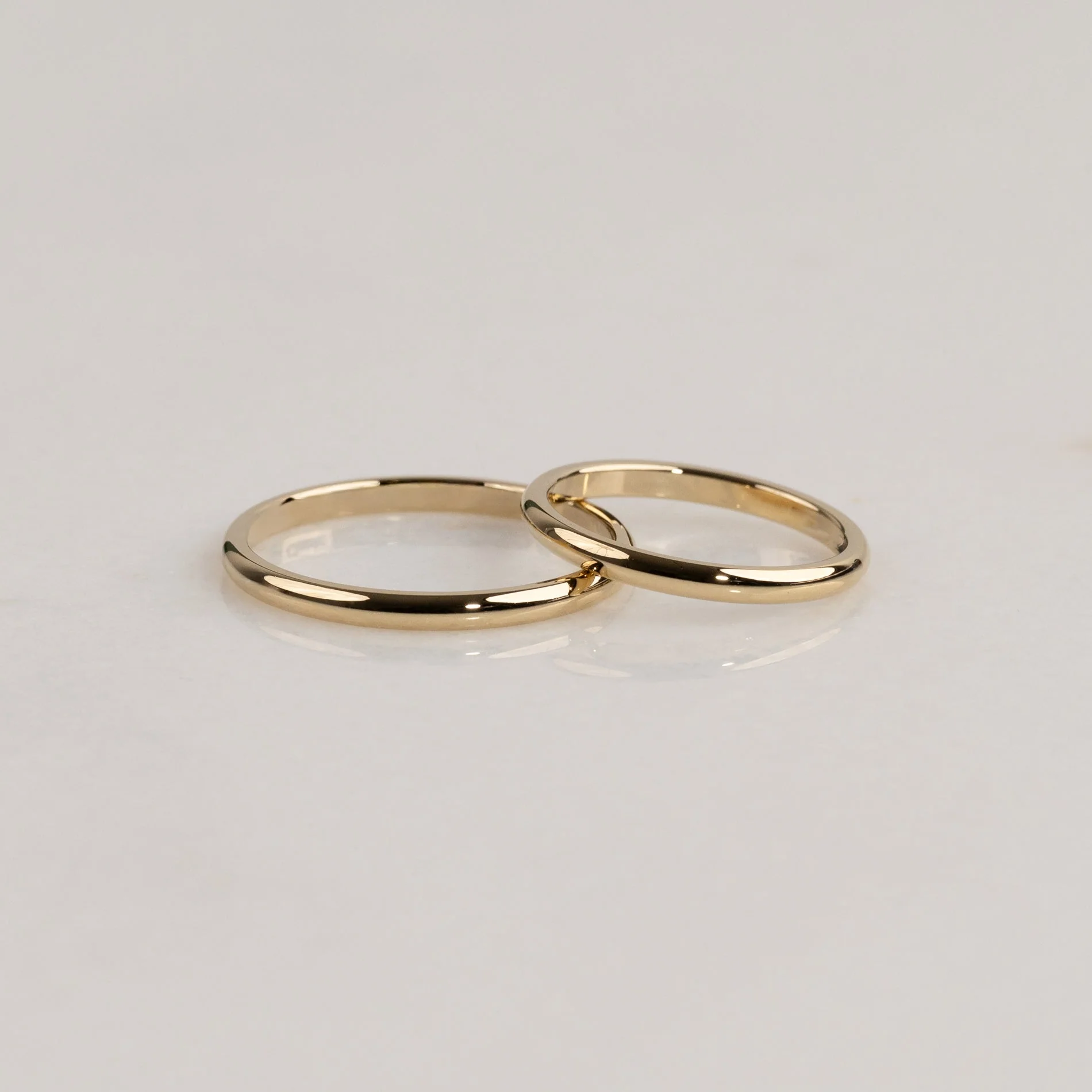 CLASSIC D-PROFILE WEDDING BAND - 2mm - YG - Image 3