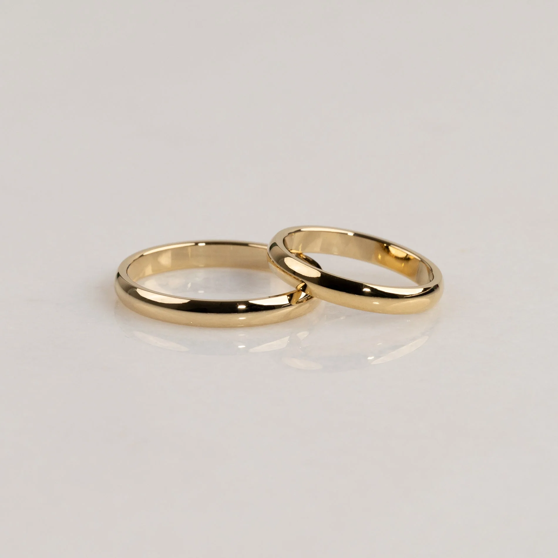 CLASSIC D-PROFILE WEDDING BAND - 3mm - YG - Image 3