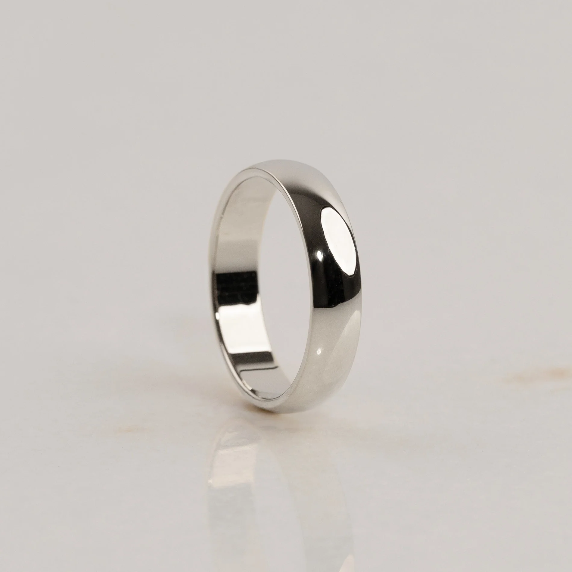 CLASSIC D-PROFILE WEDDING BAND - WG - Image 6