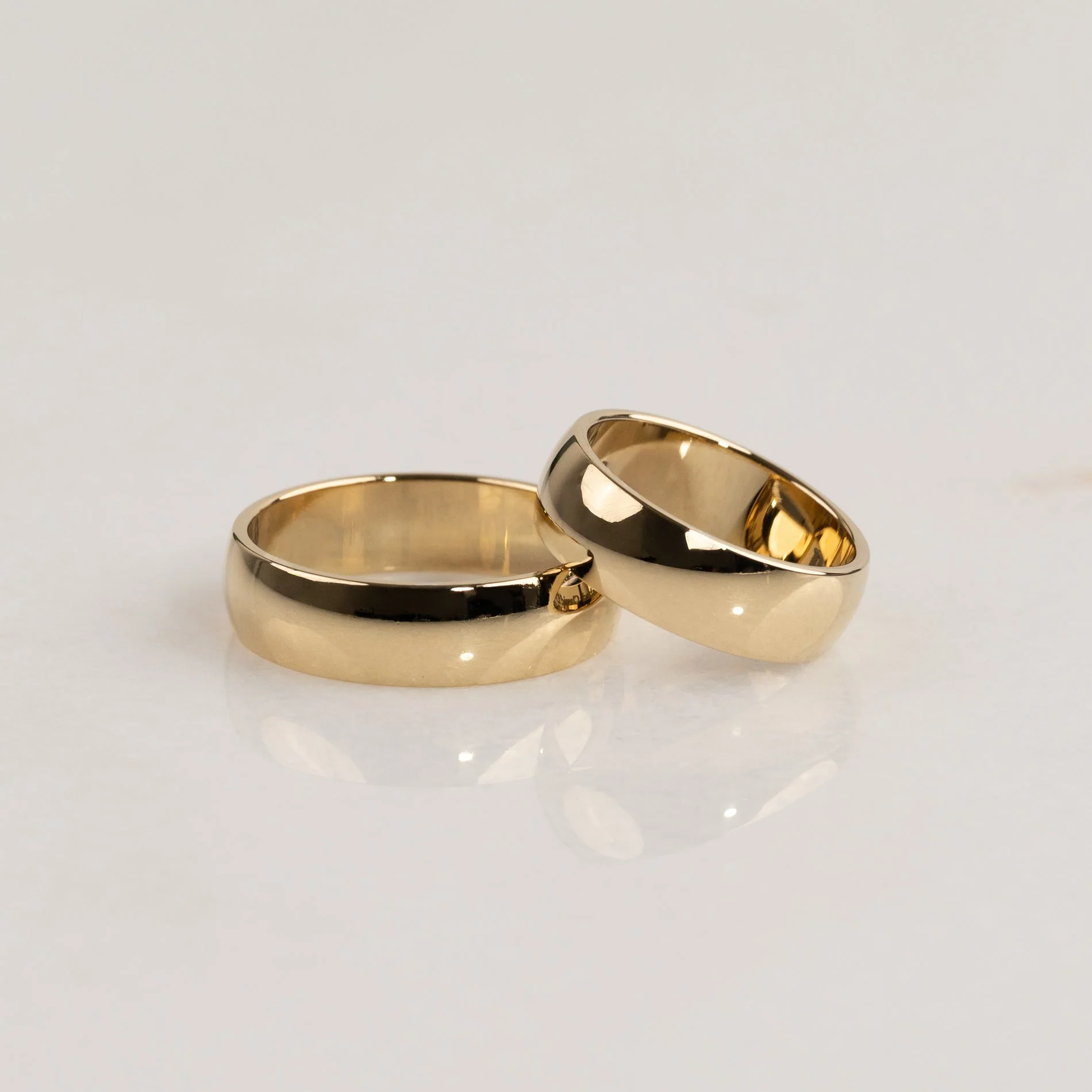 CLASSIC D-PROFILE WEDDING BAND - 6mm - YG - Image 3