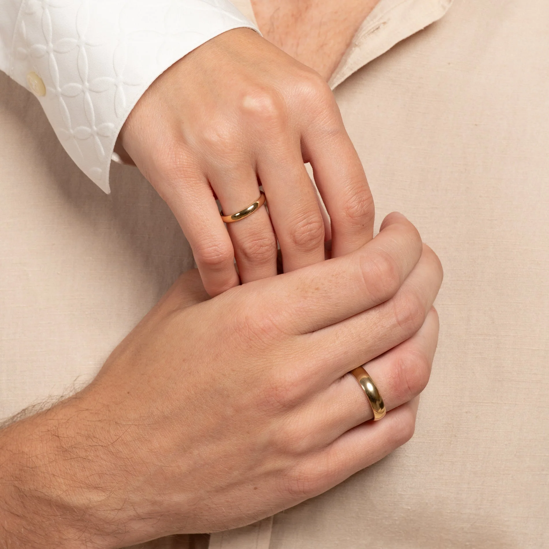 CLASSIC D-PROFILE WEDDING BAND - YG - Image 7