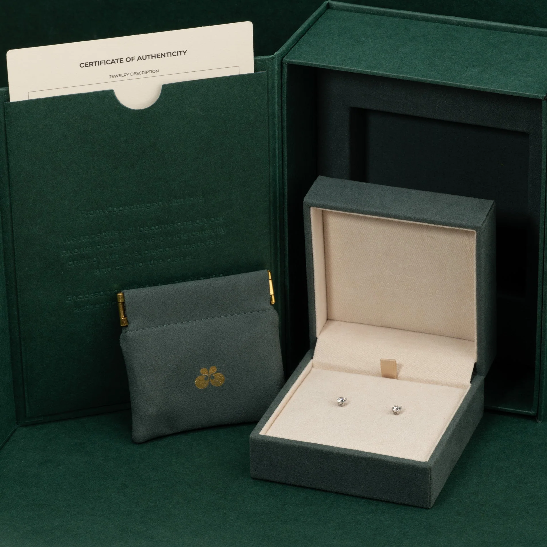 CLASSIC SOLITAIRE LAB-DIAMOND STUD EARRING - 0.5ct - WG - Image 9