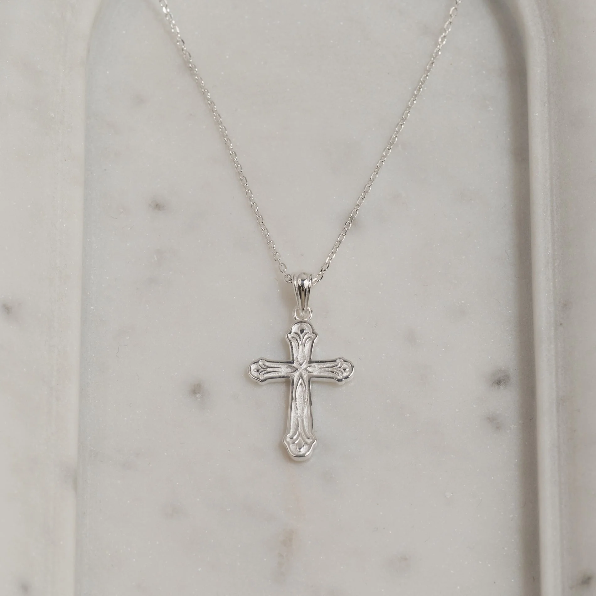 DAGMAR CROSS SILVER PENDANT - Image 3