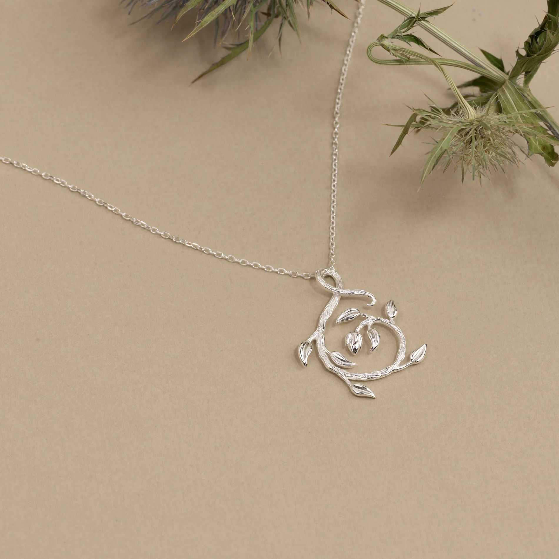 EDEN SWIRL SILVER PENDANT - Image 3