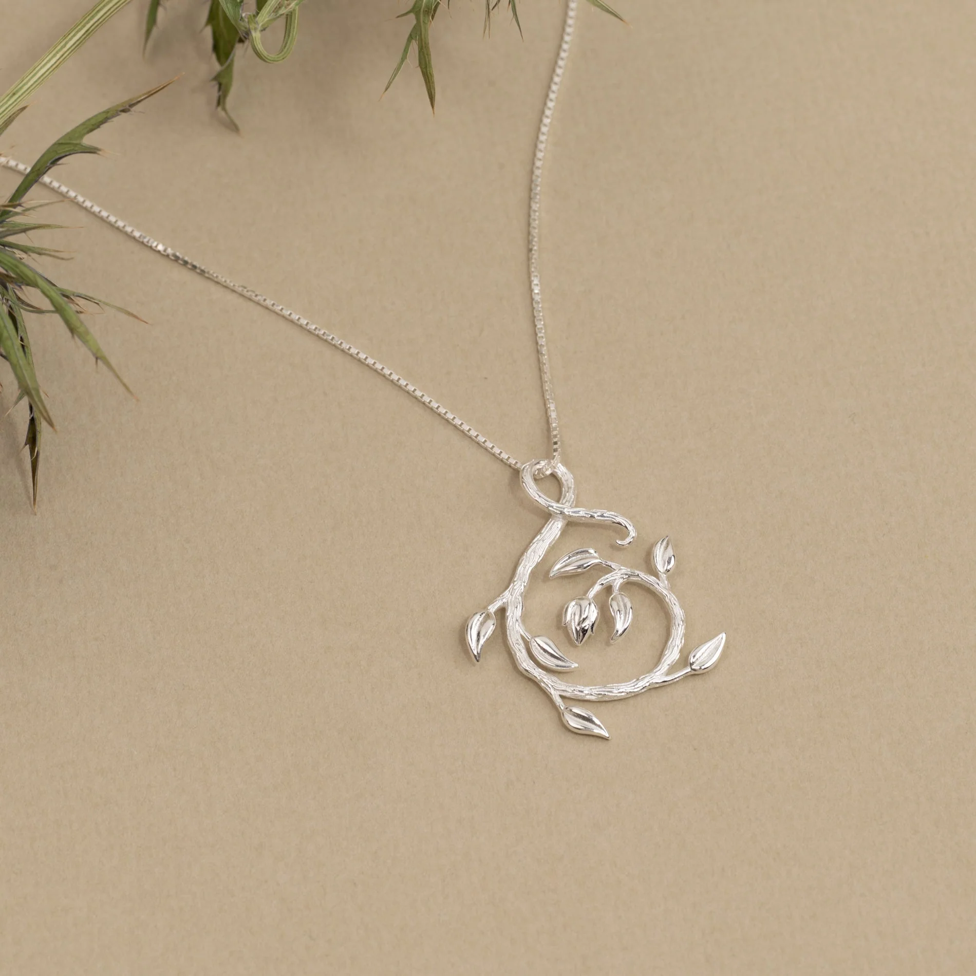 EDEN SWIRL SILVER PENDANT - Image 4