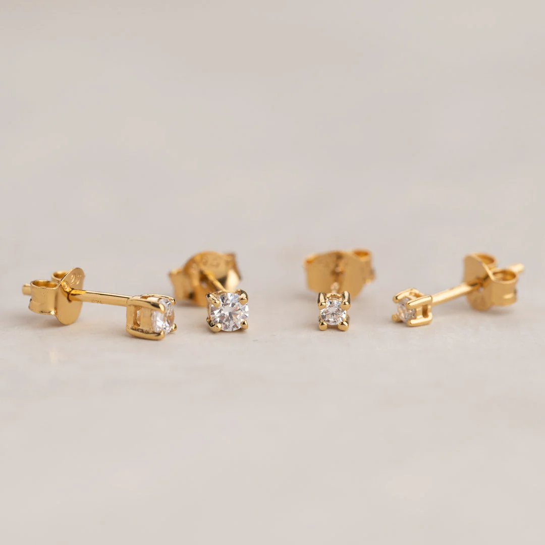 ENA GOLDEN EARRING - 2mm - Image 9