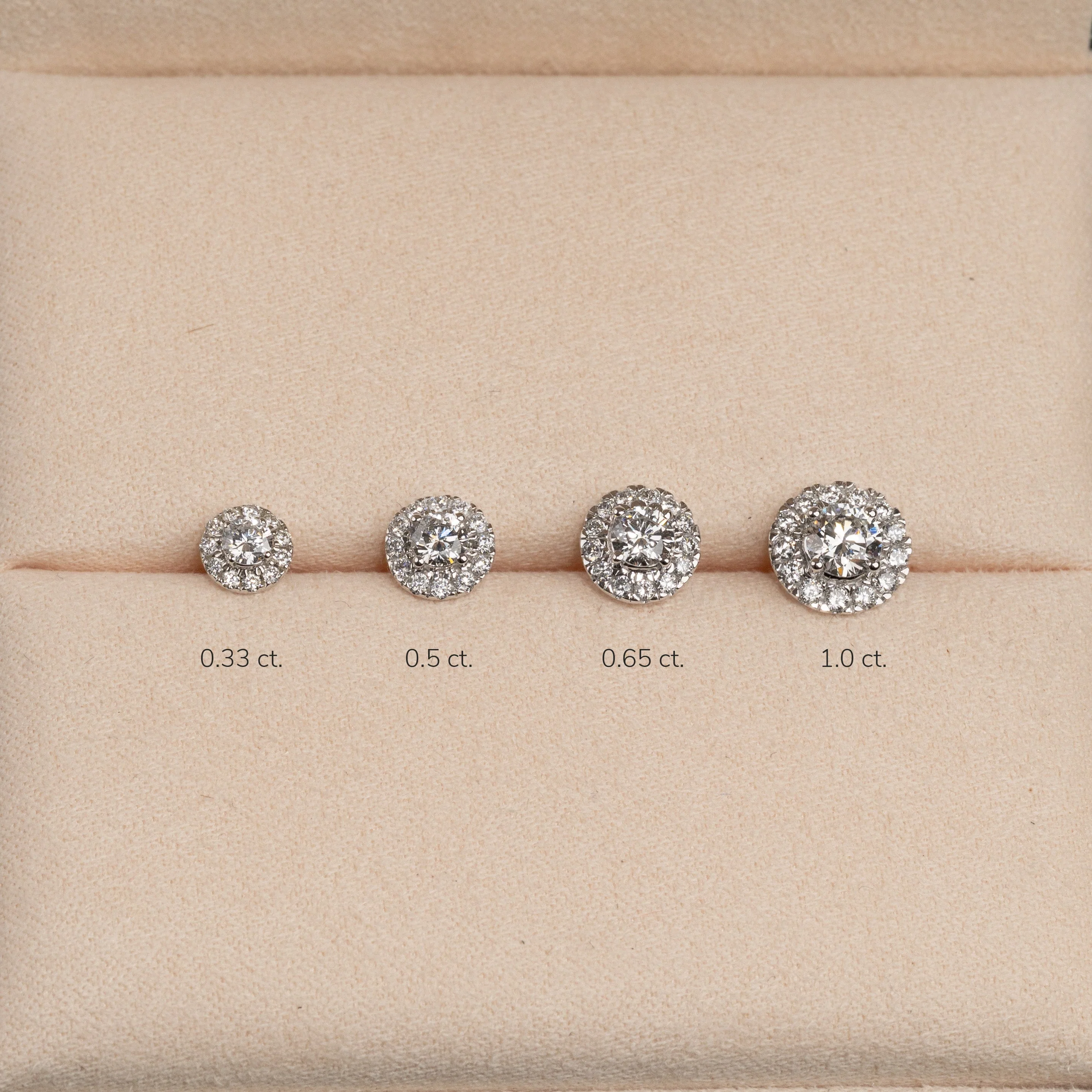 HALO LAB-DIAMOND STUD EARRING - 0.65ct - WG - Image 10
