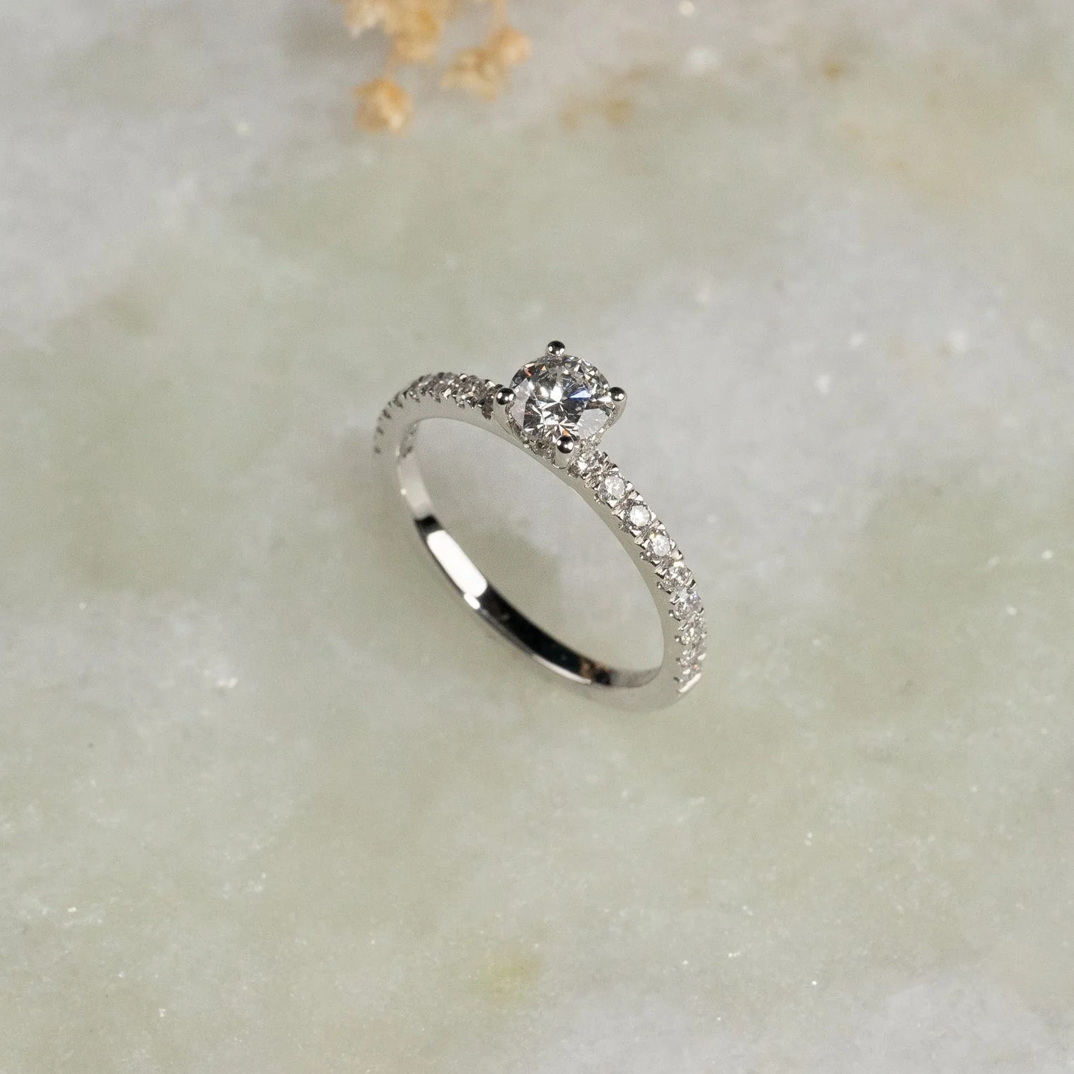HIDDEN-HALO ALLIANCE DIAMOND RING - Image 2