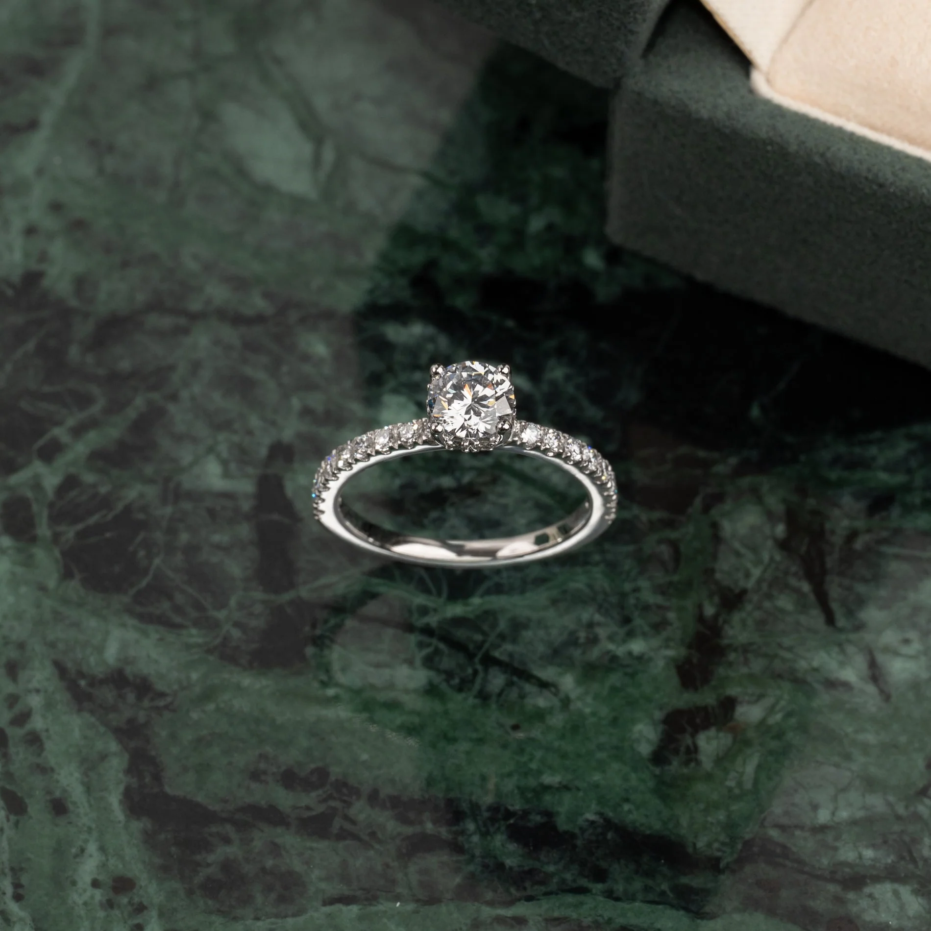 HIDDEN-HALO ALLIANCE DIAMOND RING - Image 3