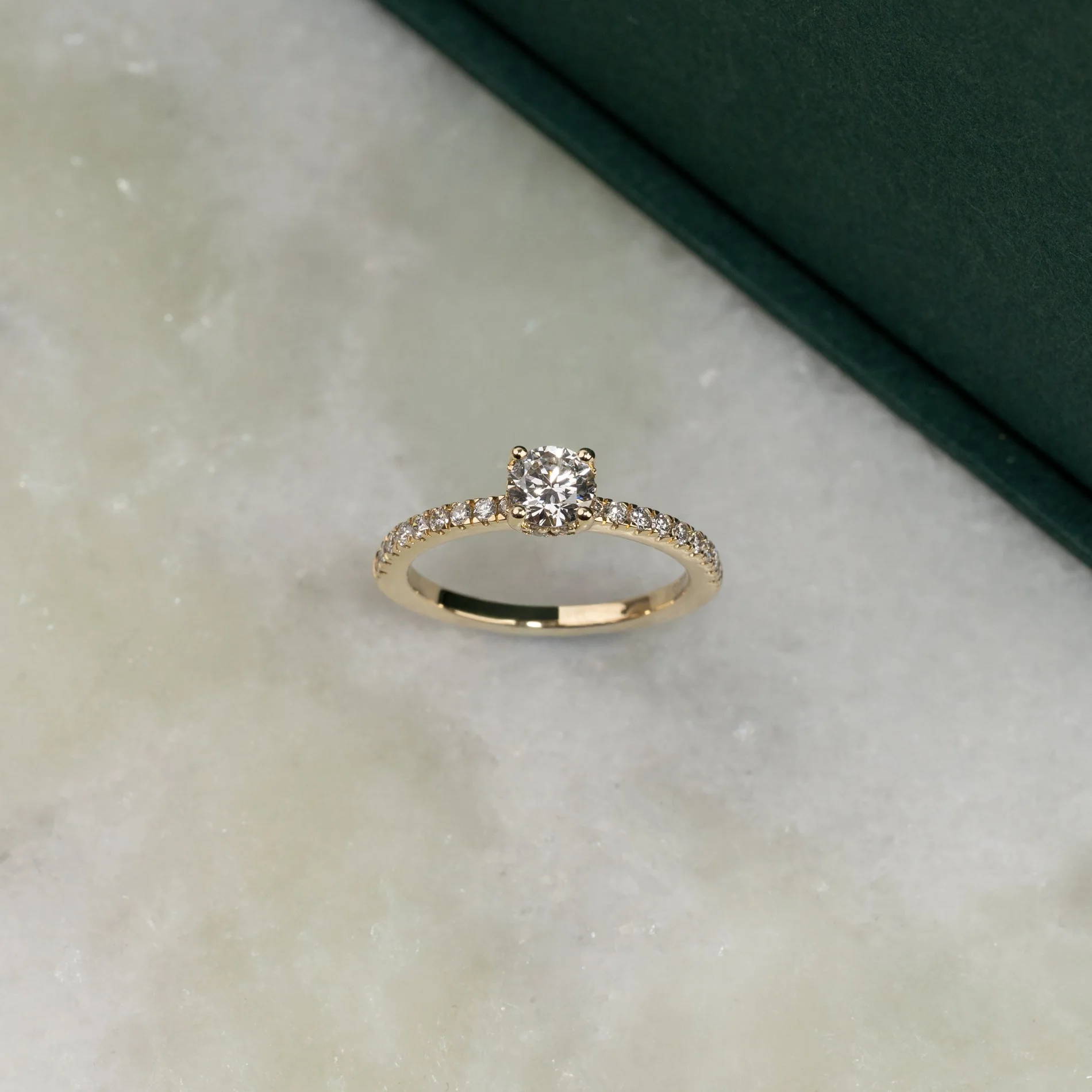 HIDDEN-HALO ALLIANCE DIAMOND RING - Image 5