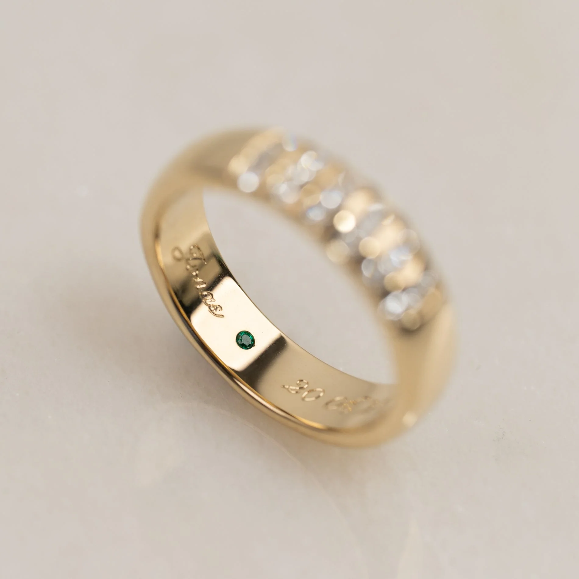 K&J CUSTOM D-SHAPE WEDDING BANDS - Image 5