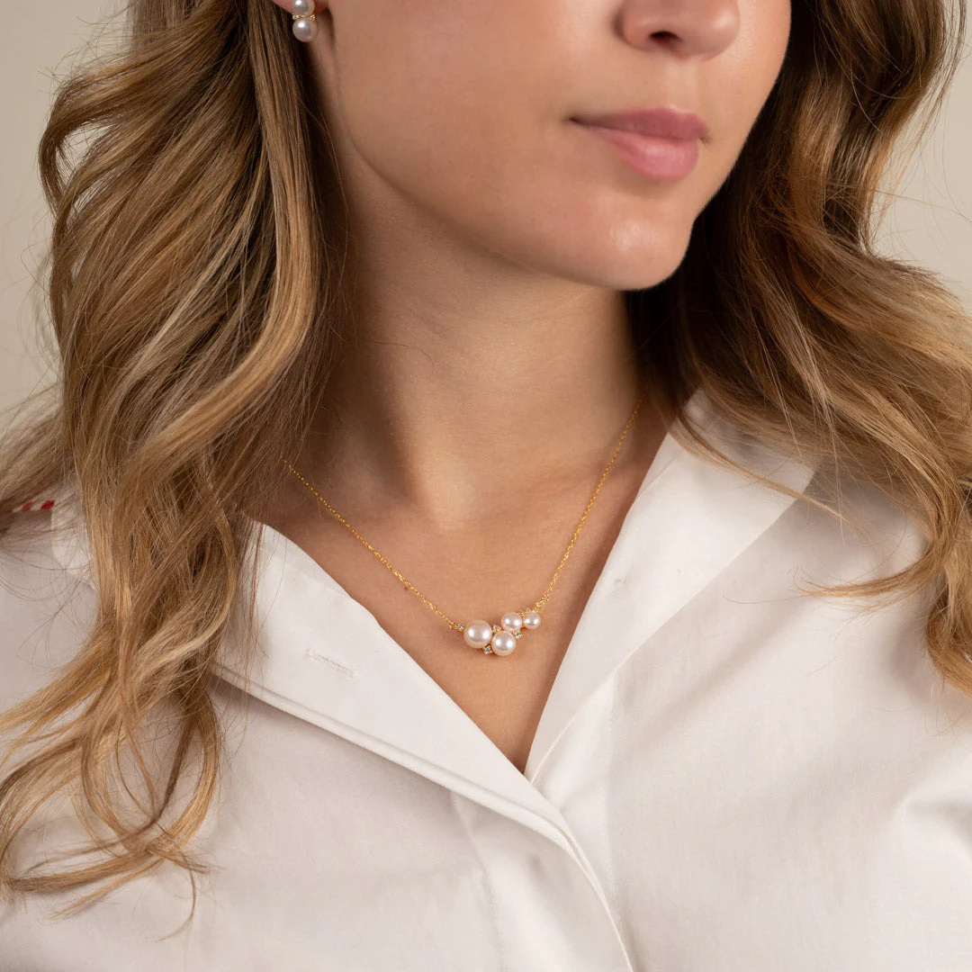 KELLY PEARL GOLDEN NECKLACE - Image 3