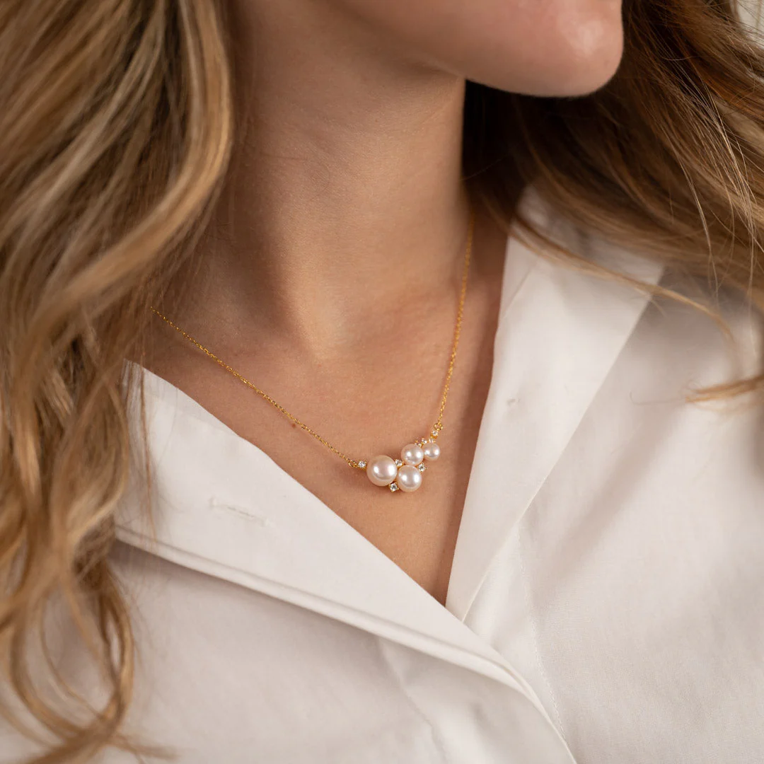 KELLY PEARL GOLDEN NECKLACE - Image 6