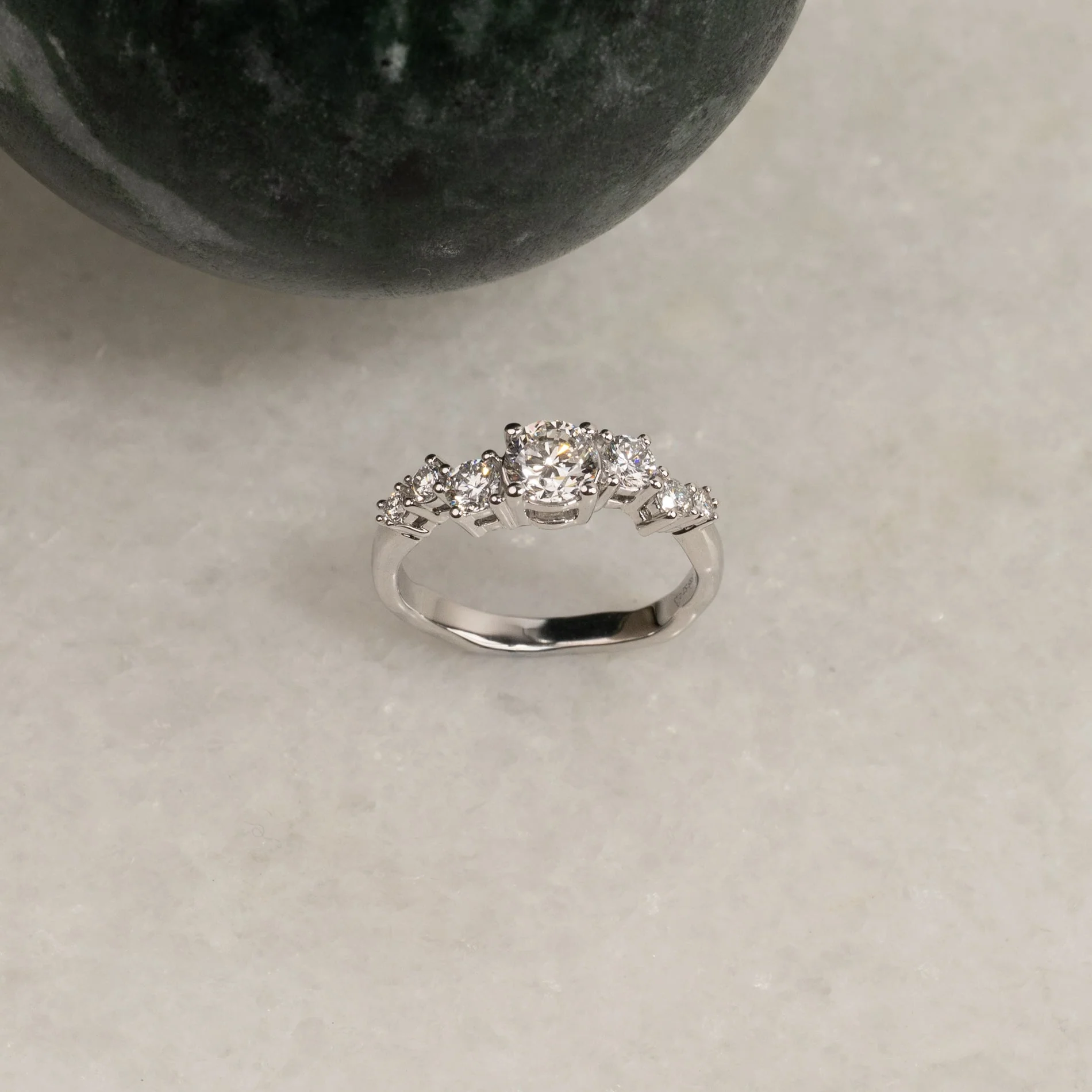 ORGANIC CLUSTER DIAMOND RING - Image 6