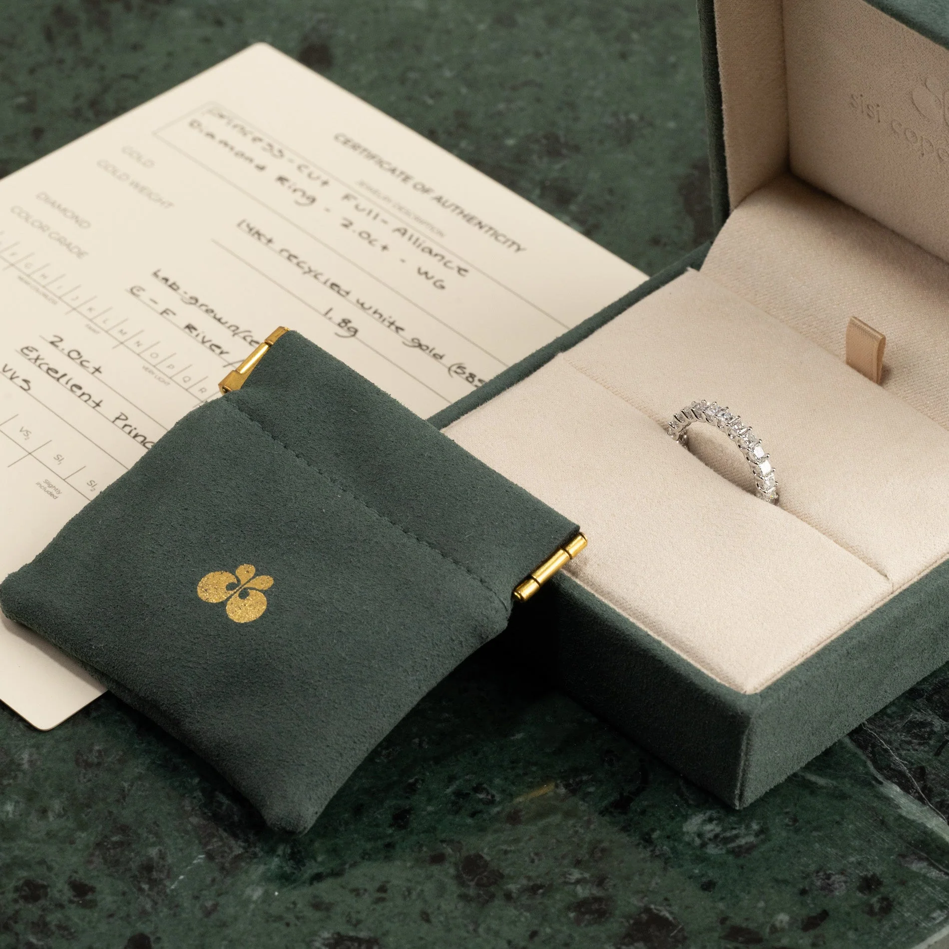PRINCESS-CUT FULL-ALLIANCE DIAMOND RING - Image 7