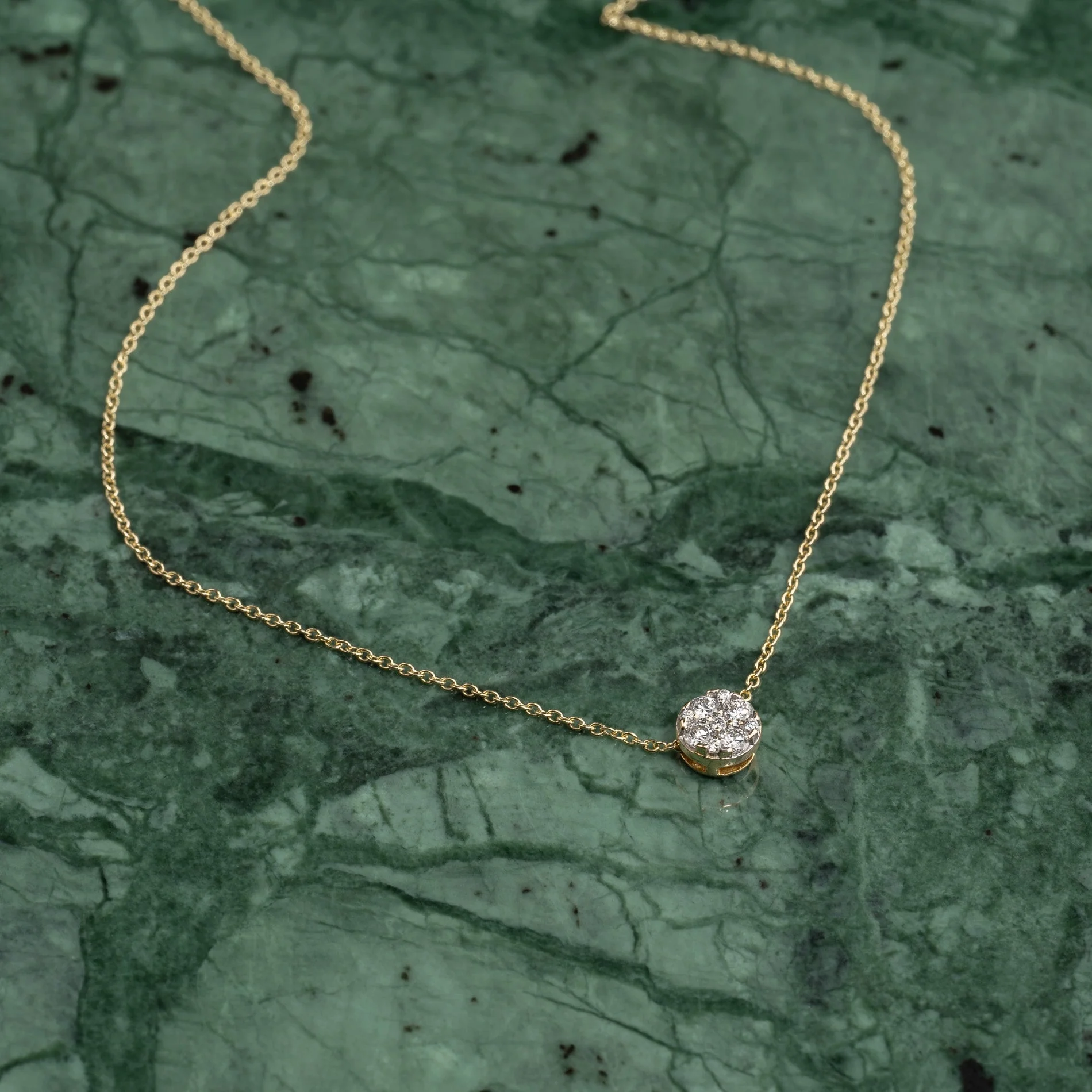 ROUND PAVE DIAMOND PENDANT - Image 3