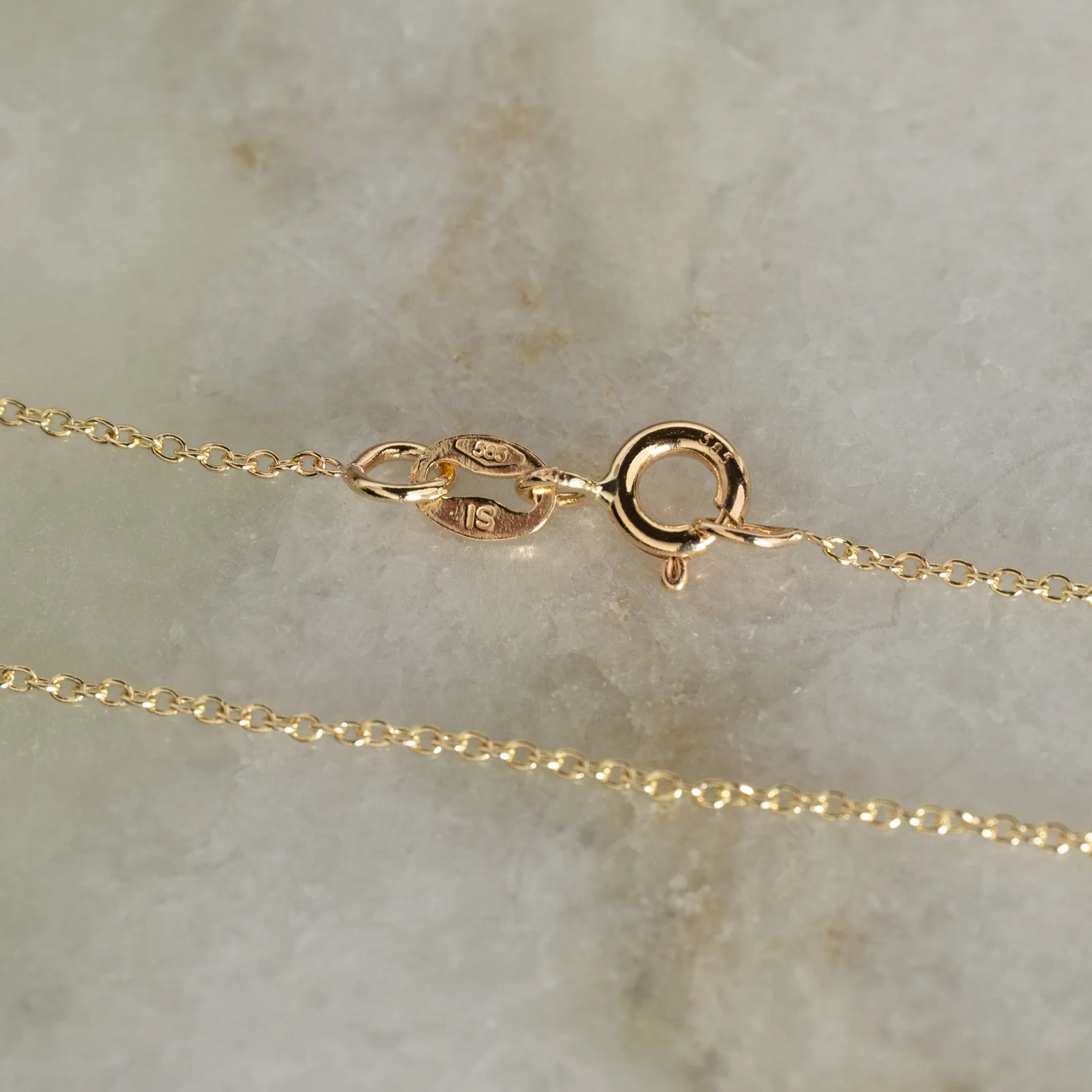 SIMPLE LINK SOLID GOLD CHAIN - 14KT - Image 5