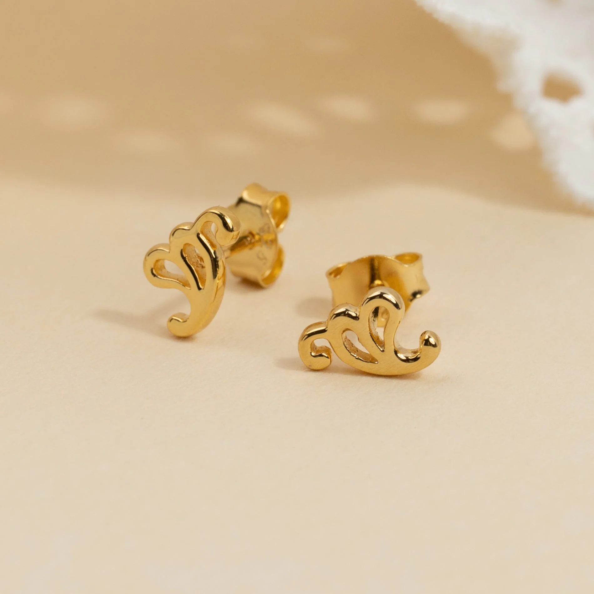 SOLEA GOLDEN STUD EARRING - Image 3