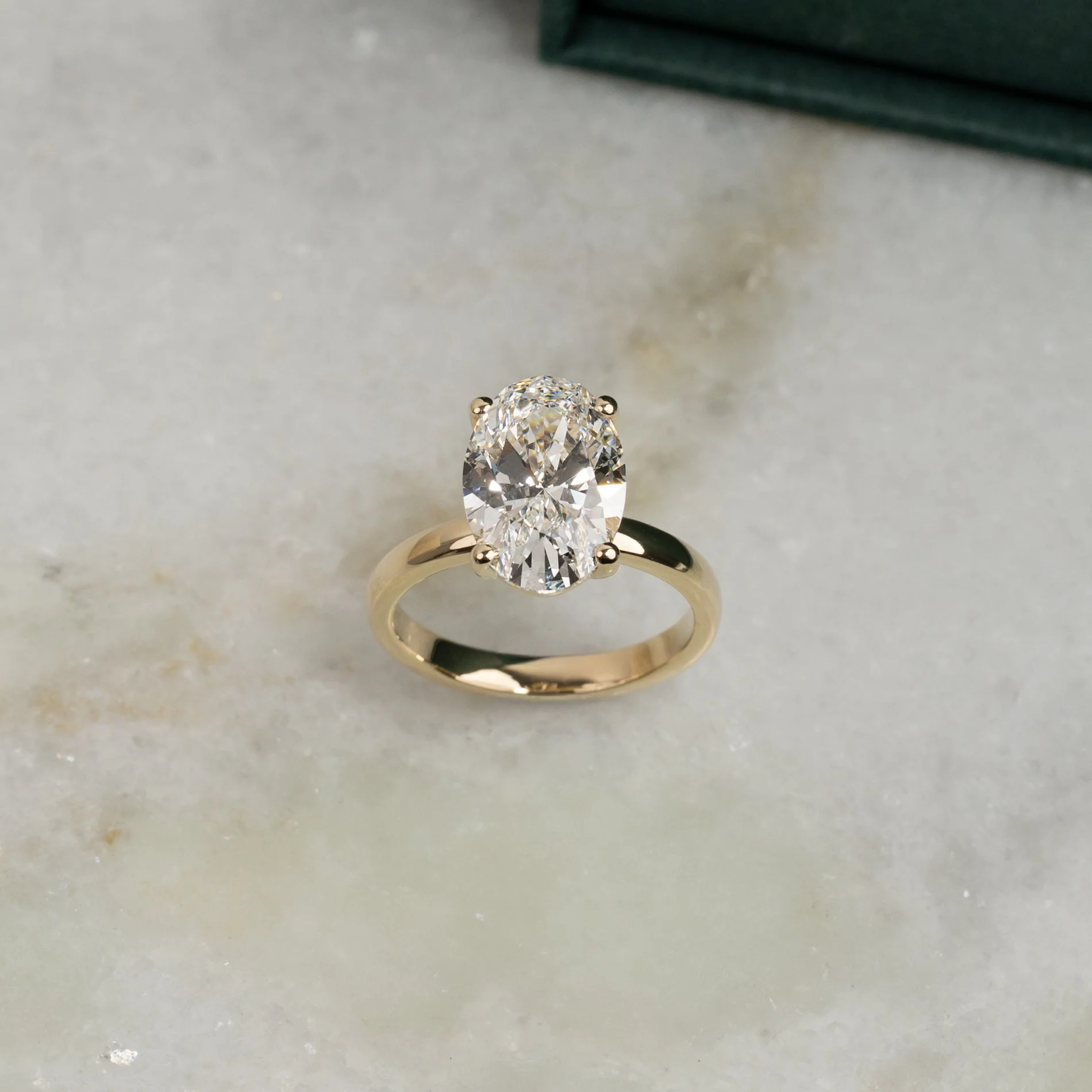 SOLITAIRE OVAL-CUT DIAMOND RING - Image 2