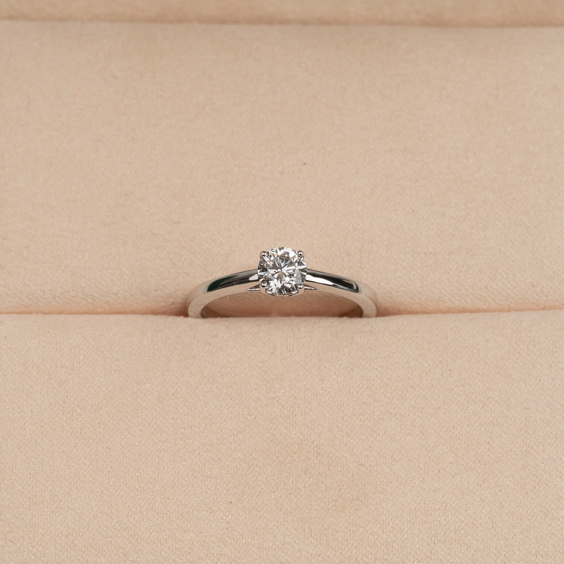 SOLITAIRE TRELLIS LAB-DIAMOND RING - 0.55ct - WG - Image 3