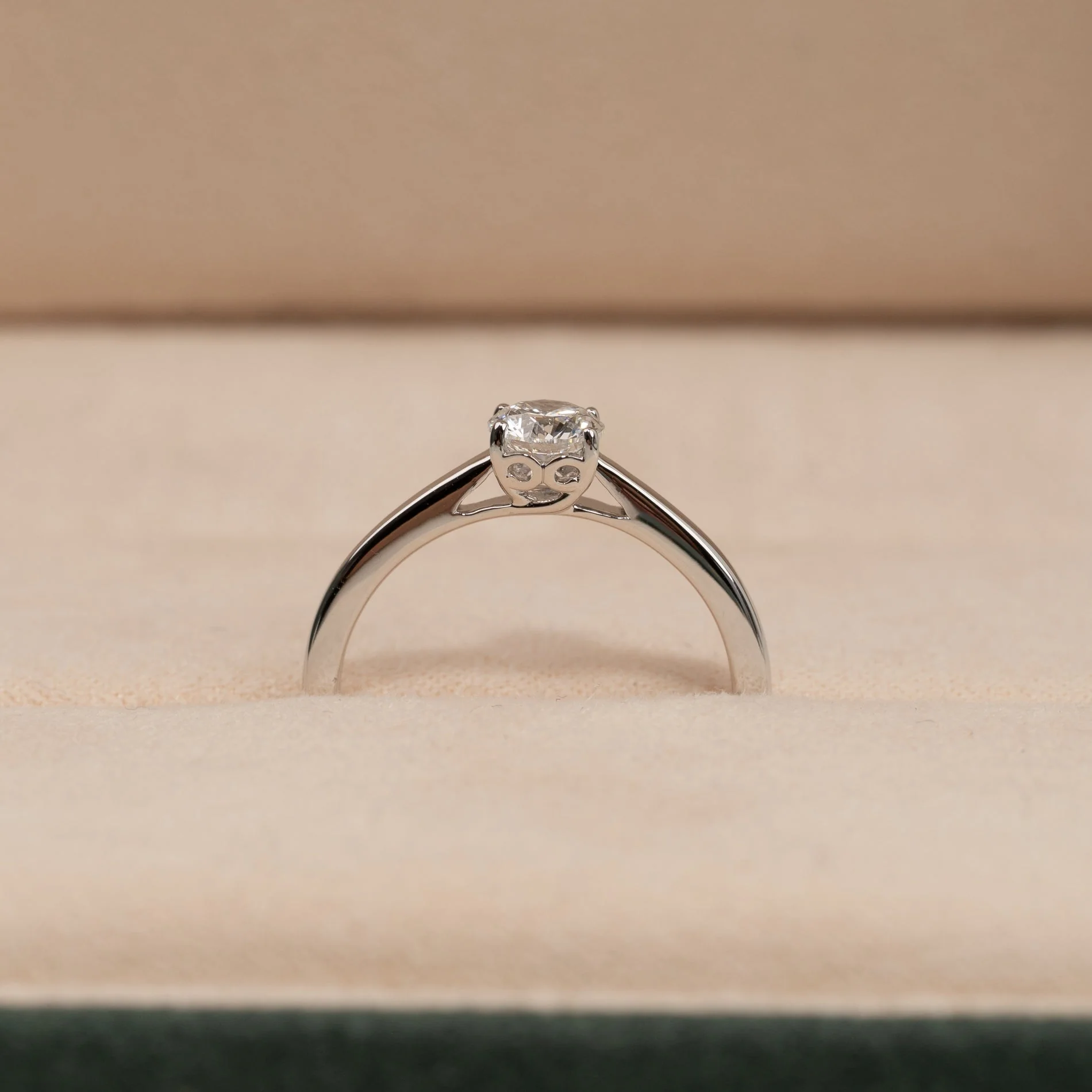 SOLITAIRE TRELLIS LAB-DIAMOND RING - 0.55ct - WG - Image 6