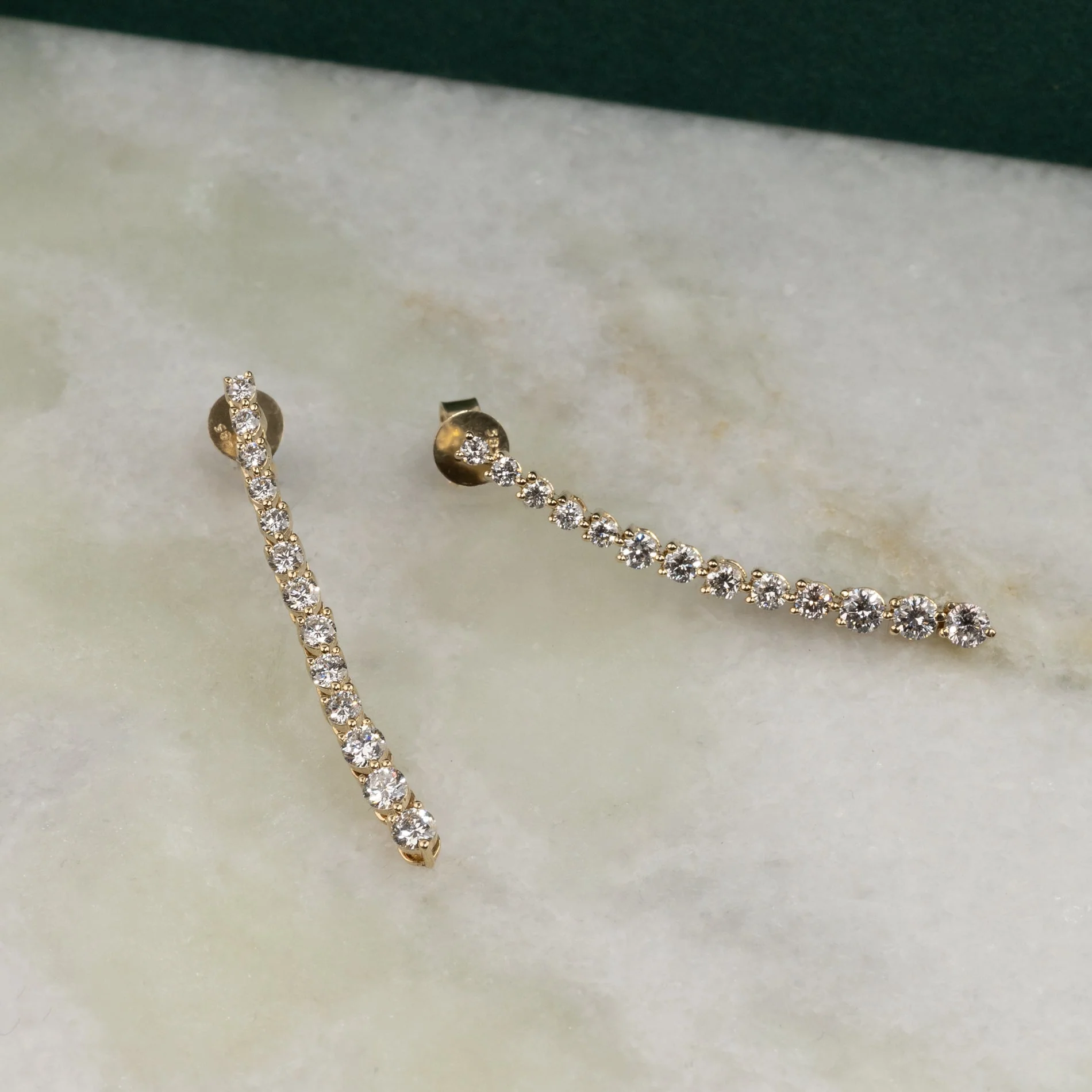 TENNIS DIAMOND DROP EARRING