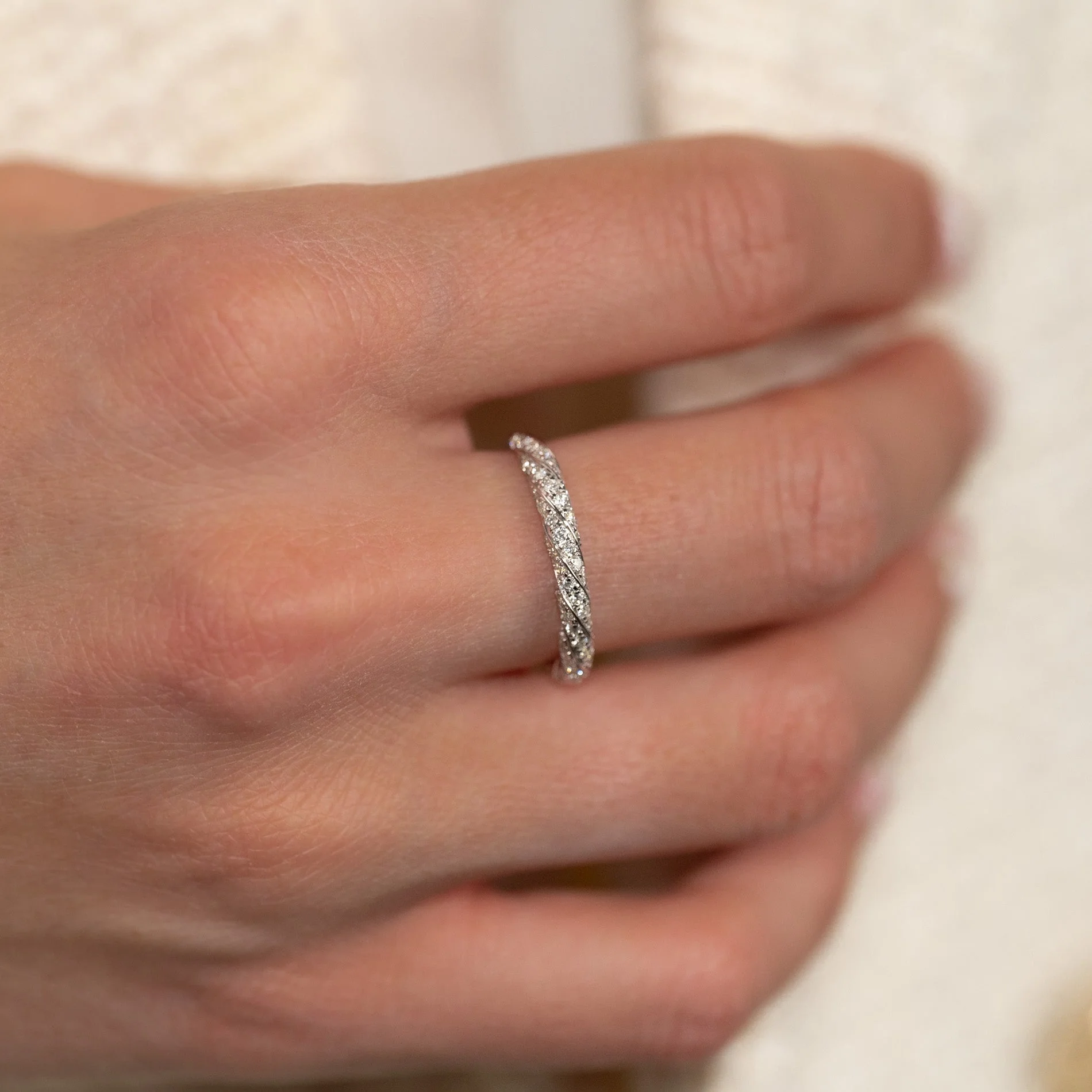 TWISTED ALLIANCE LAB-DIAMOND RING - 0.4ct - WG - Image 2