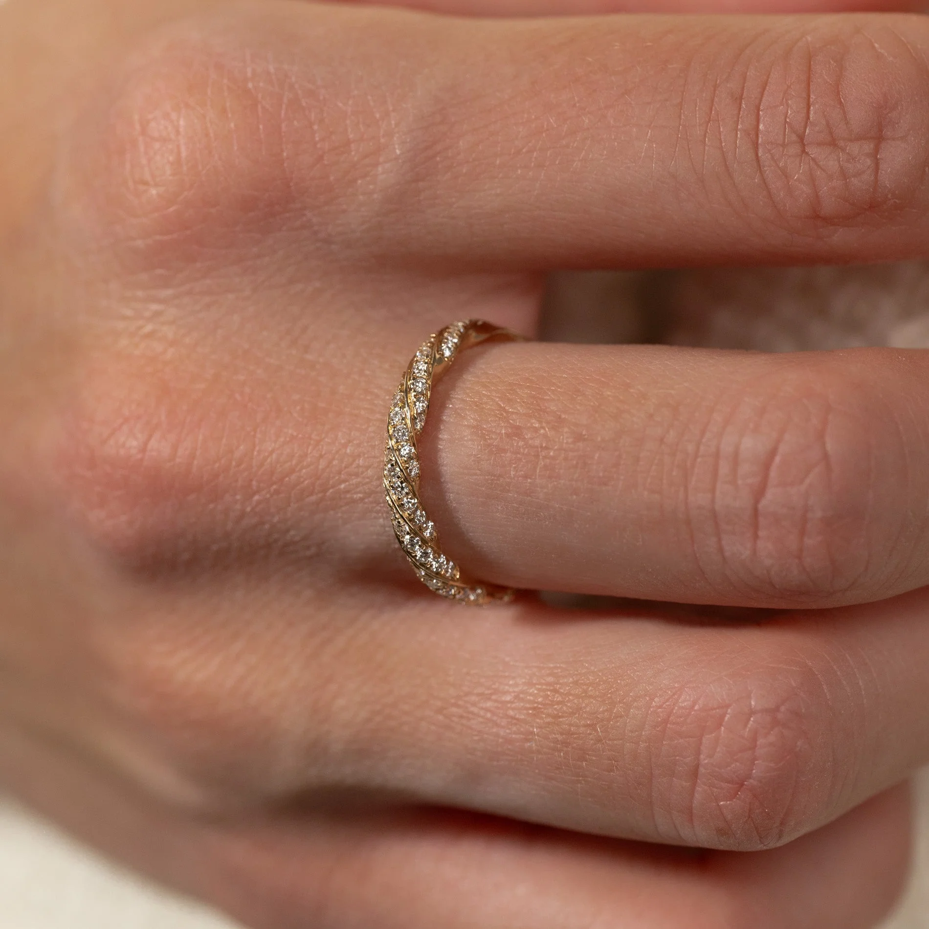 TWISTED ALLIANCE LAB-DIAMOND RING - 0.4ct - YG - Image 2