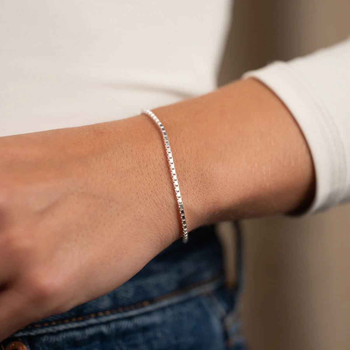 VENEZIA LARGE SILVER BRACELET