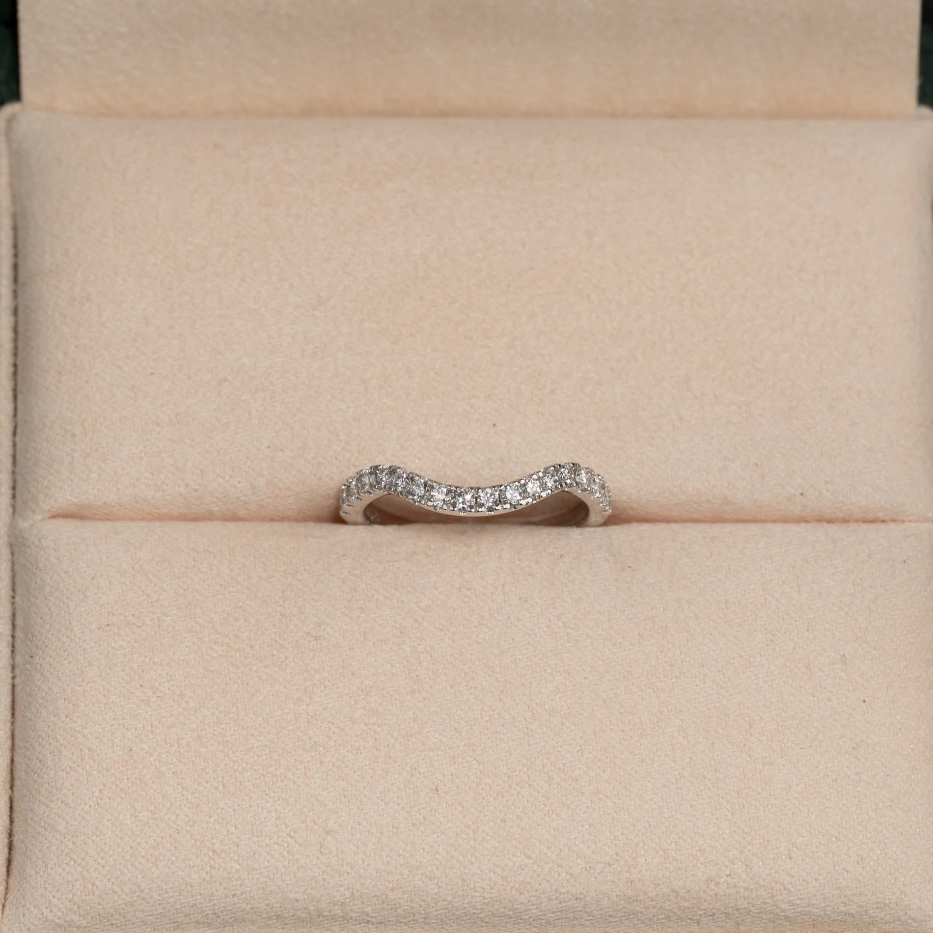 WIDE CURVE STACKING ALLIANCE LAB-DIAMOND RING - 0.30ct - WG - Image 6