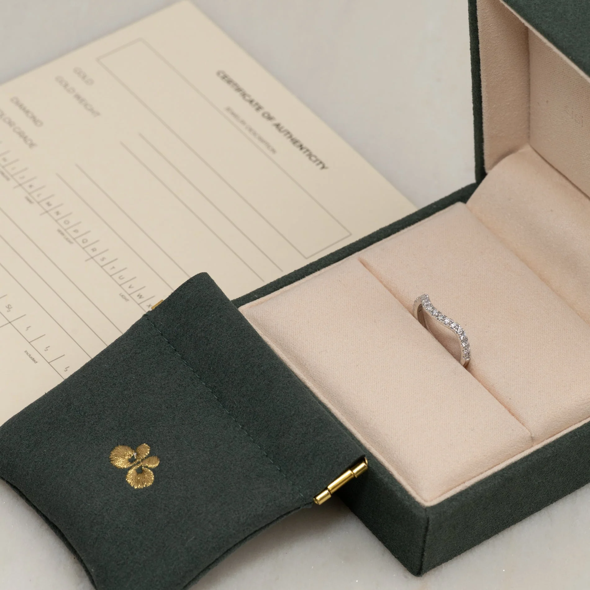 WIDE CURVE STACKING ALLIANCE LAB-DIAMOND RING - Image 8